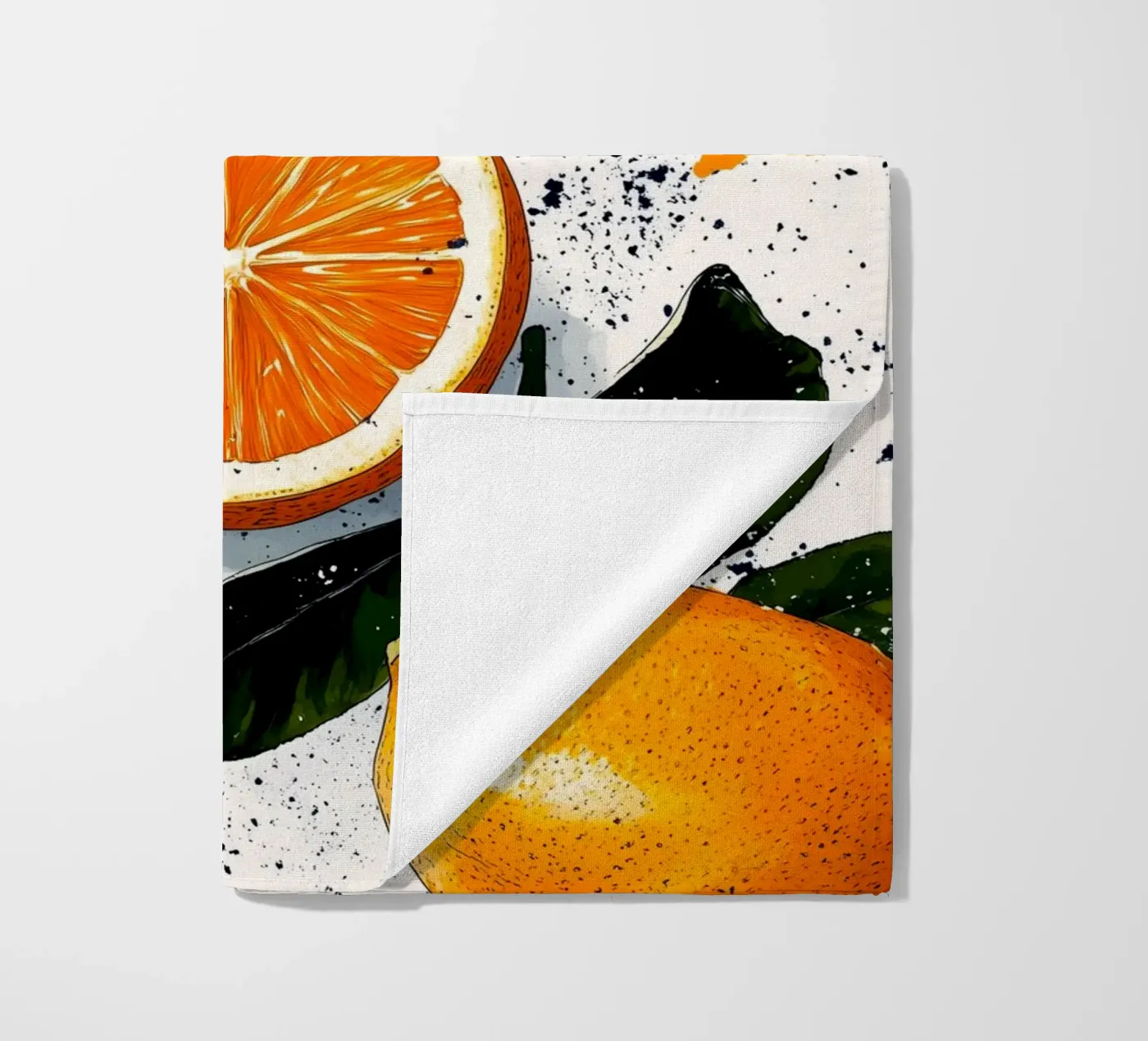 Oranges strandhanddoek van Justyna Jaszke JBJart