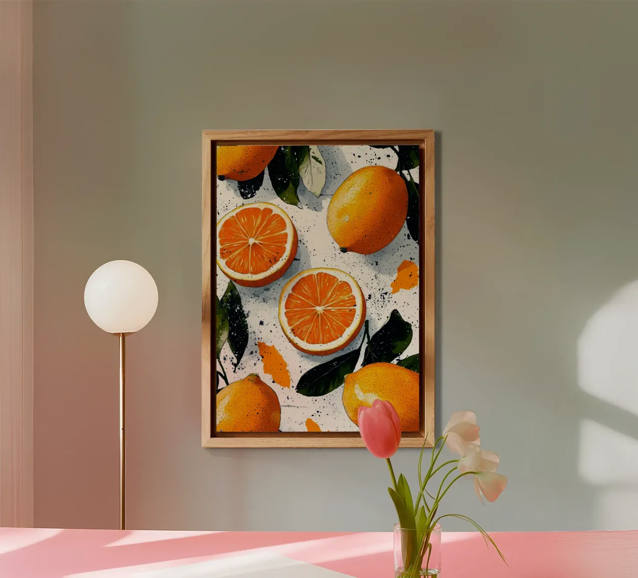 Oranges panneau forex de Justyna Jaszke JBJart