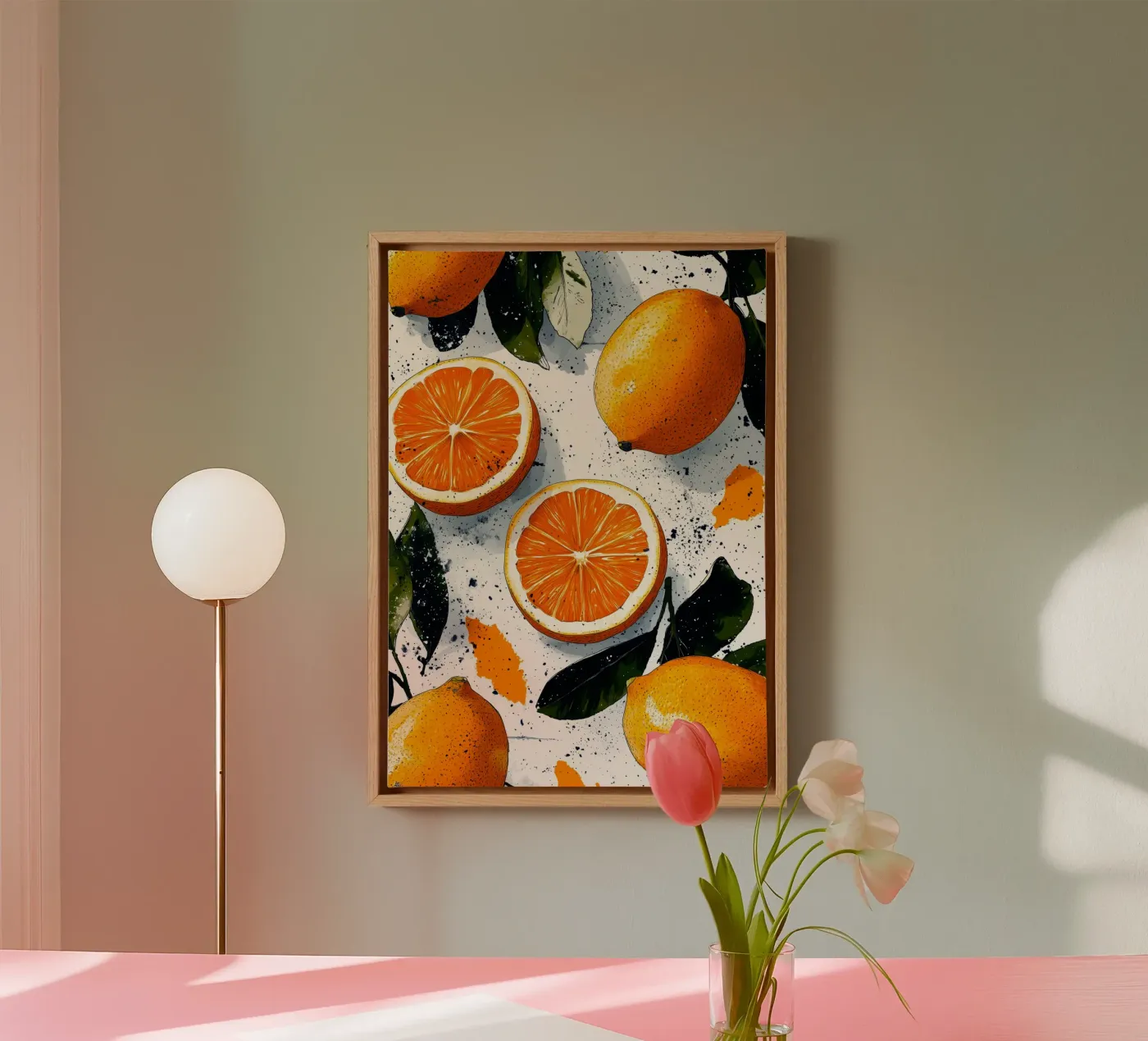 Oranges canvas by Justyna Jaszke JBJart