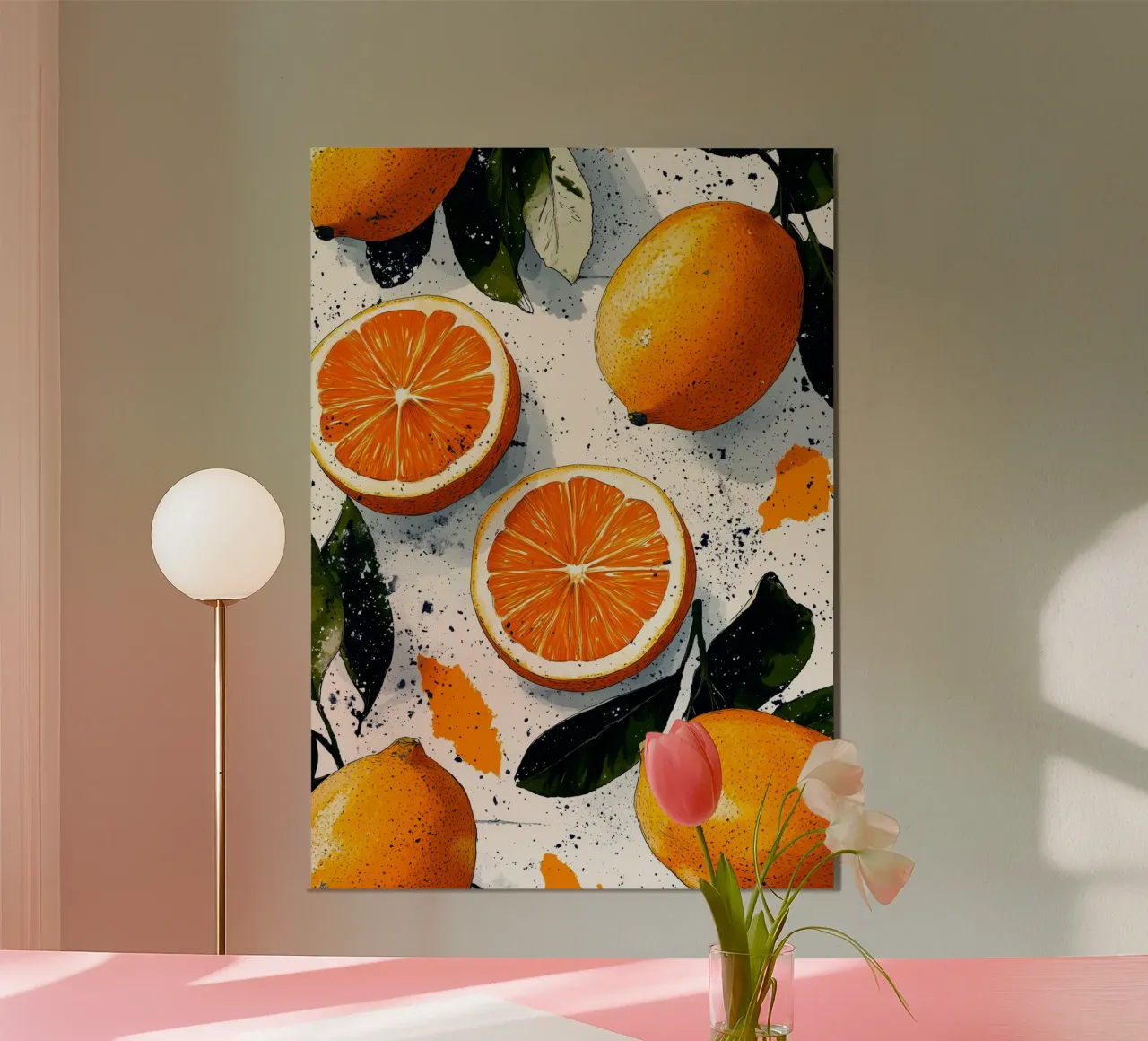 Orangen Poster von Justyna Jaszke JBJart
