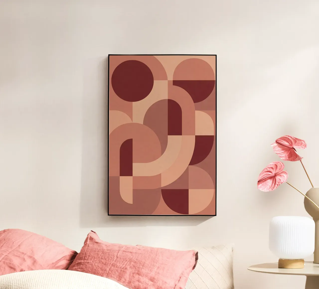 Pink Geometry plexiglass da Sunflower Soul Studio