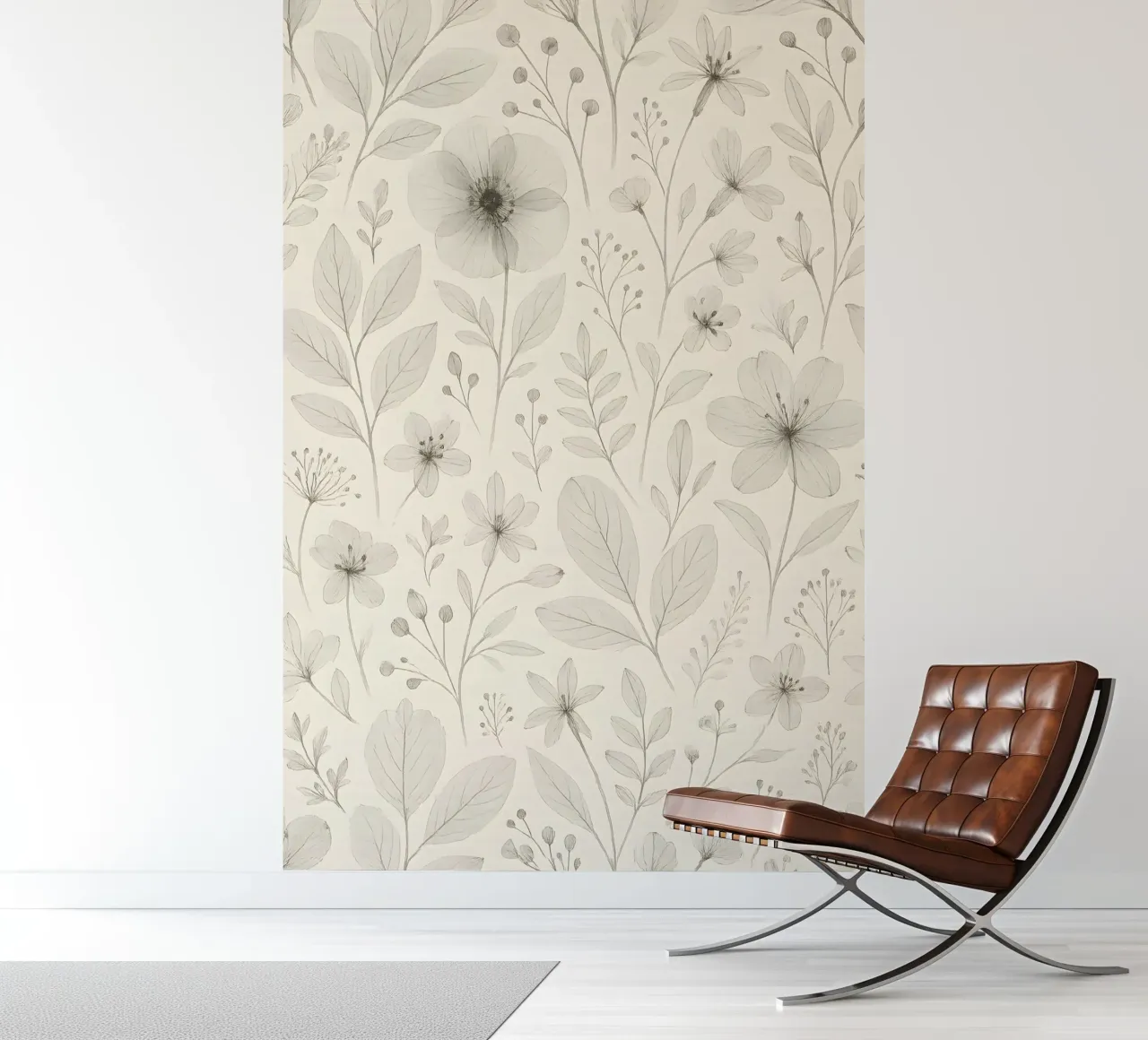 Botanical Pattern fotobehang van Sunflower Soul Studio