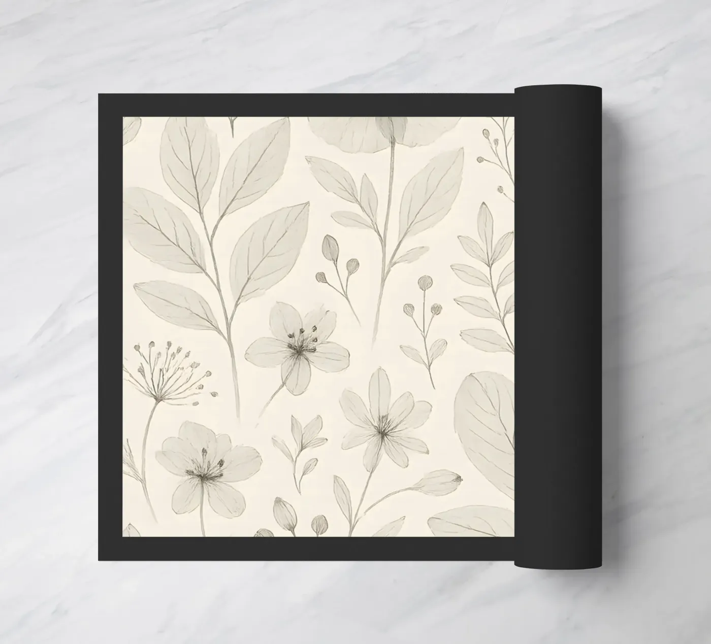 Botanical Pattern Fußmatte von Sunflower Soul Studio