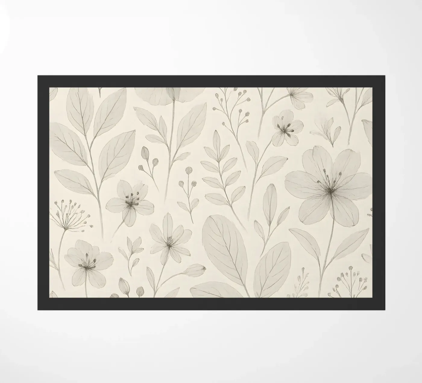 Botanical Pattern Fußmatte von Sunflower Soul Studio