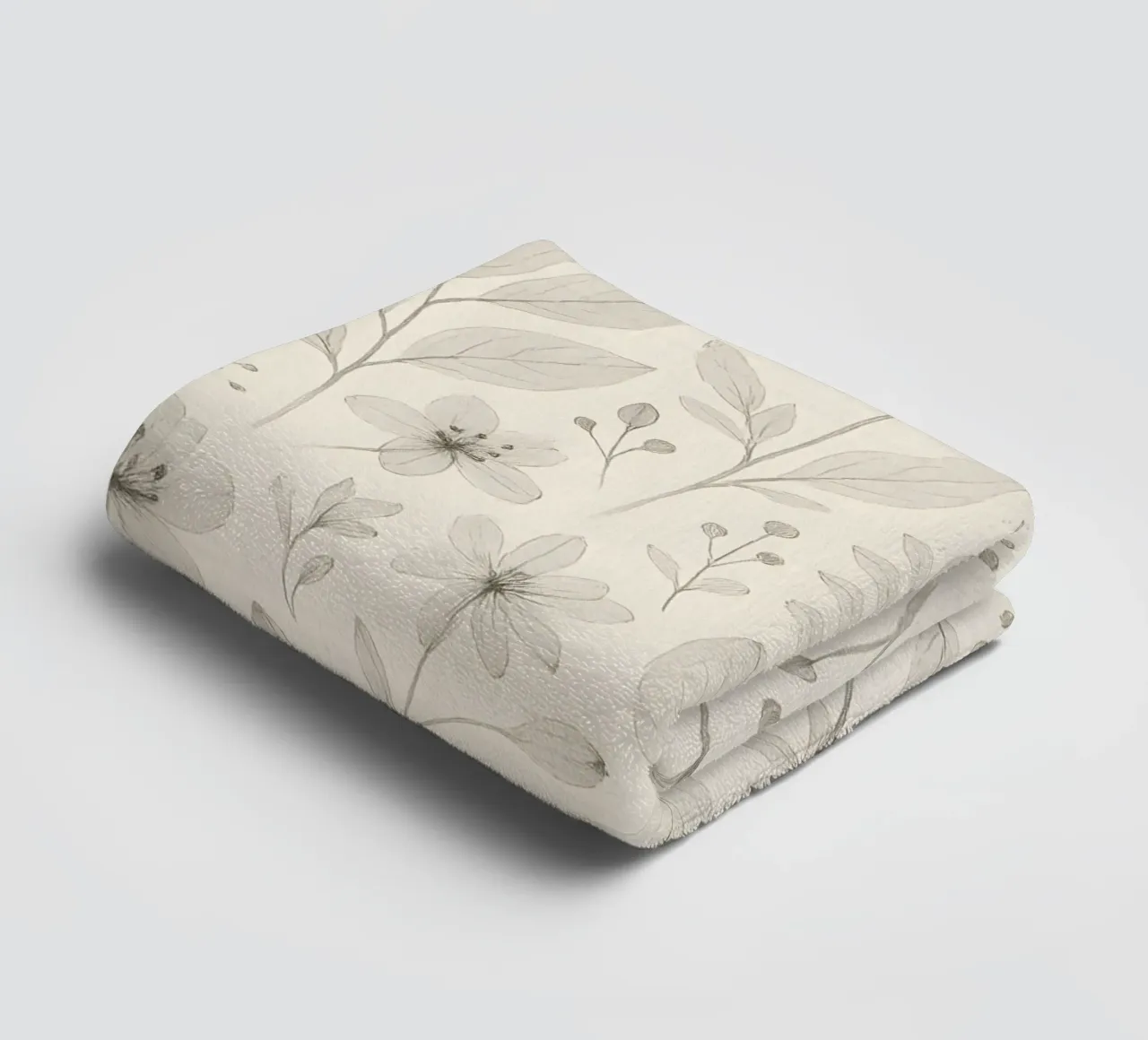 Botanical Pattern towel by Sunflower Soul Studio