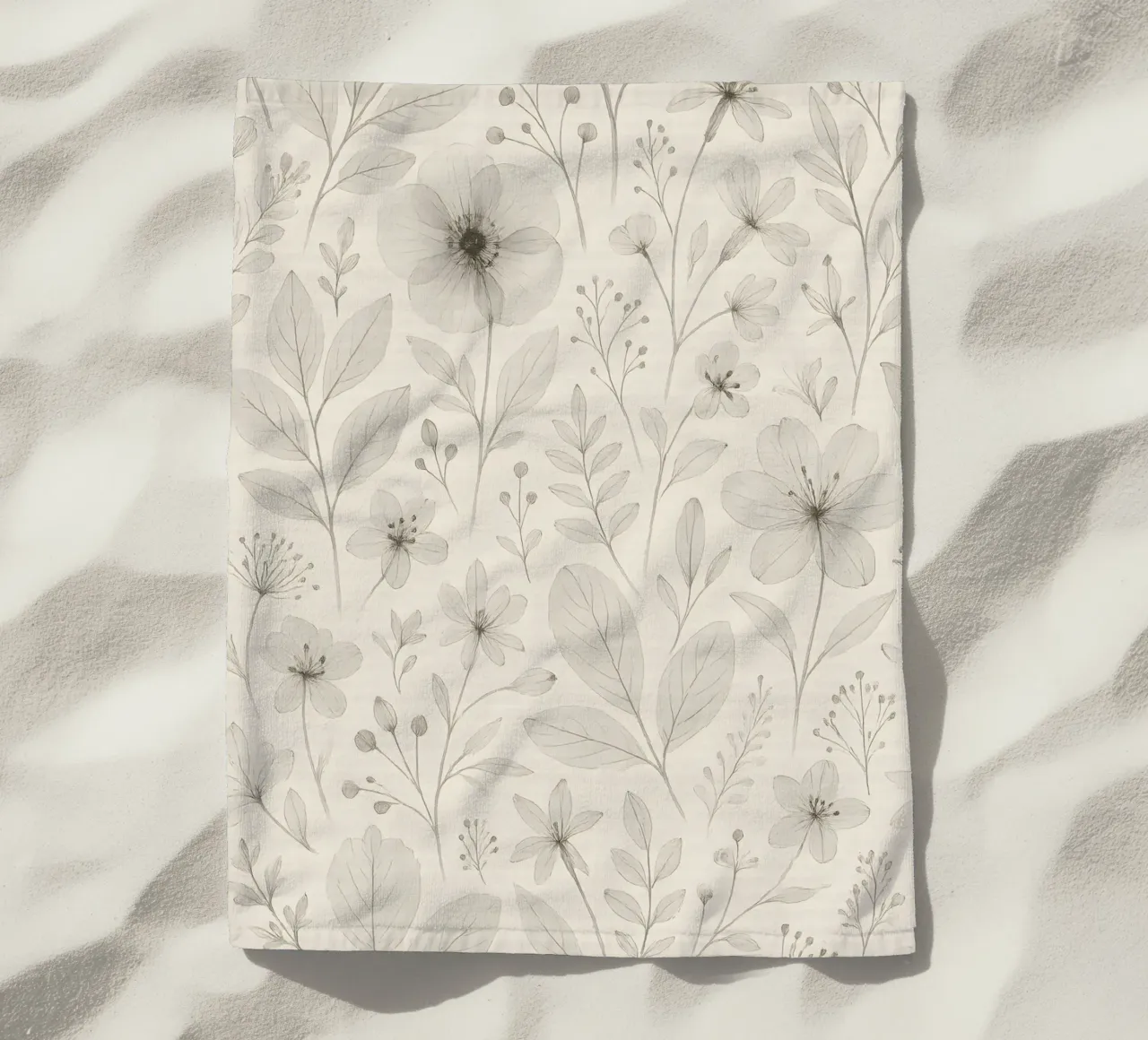 Botanical Pattern telo mare da Sunflower Soul Studio