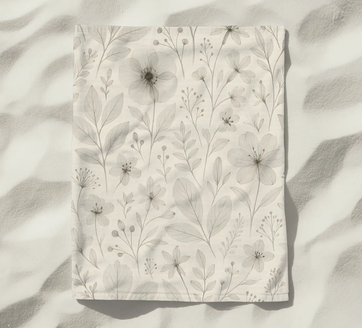 Botanical Pattern telo mare da Sunflower Soul Studio