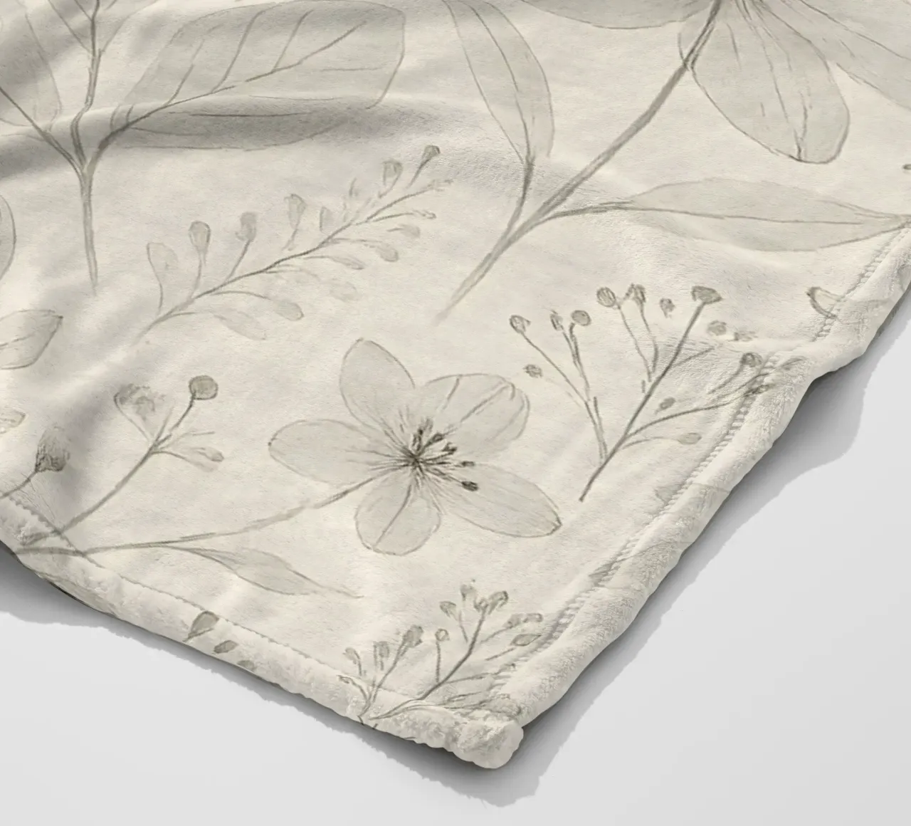 Botanical Pattern Fleecedecke von Sunflower Soul Studio