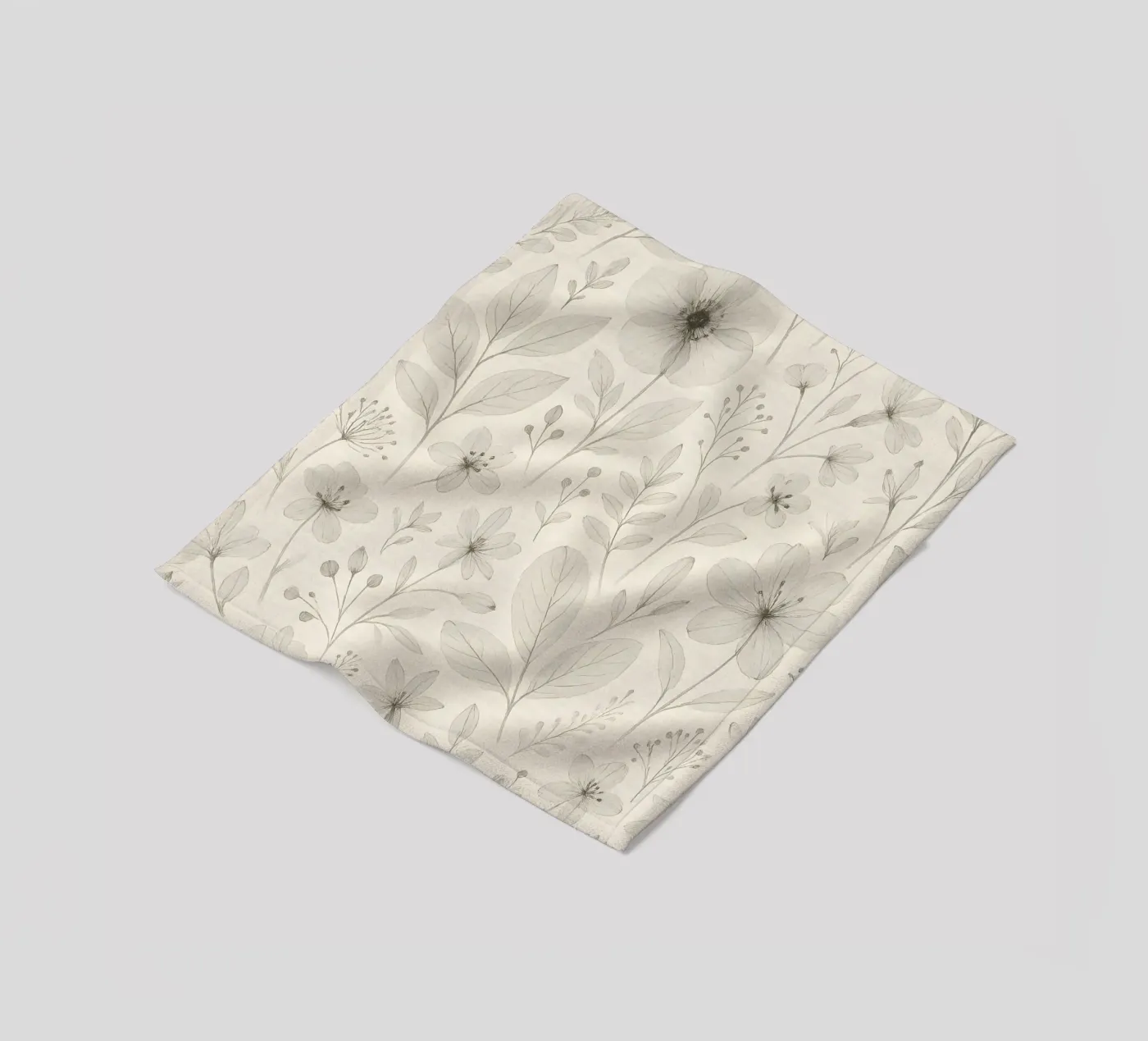 Botanical Pattern plaid polaire de Sunflower Soul Studio