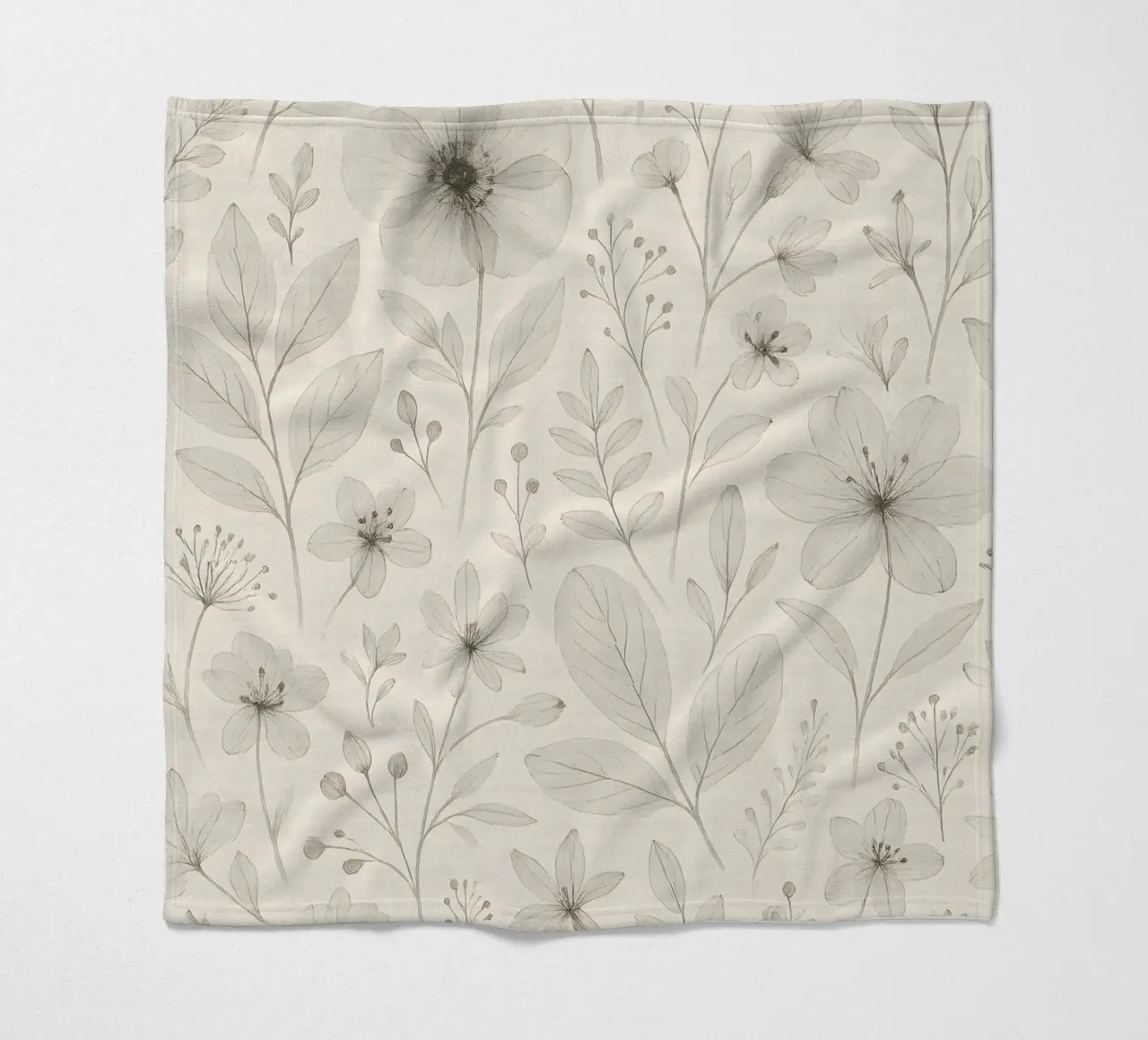 Botanical Pattern Fleecedecke von Sunflower Soul Studio