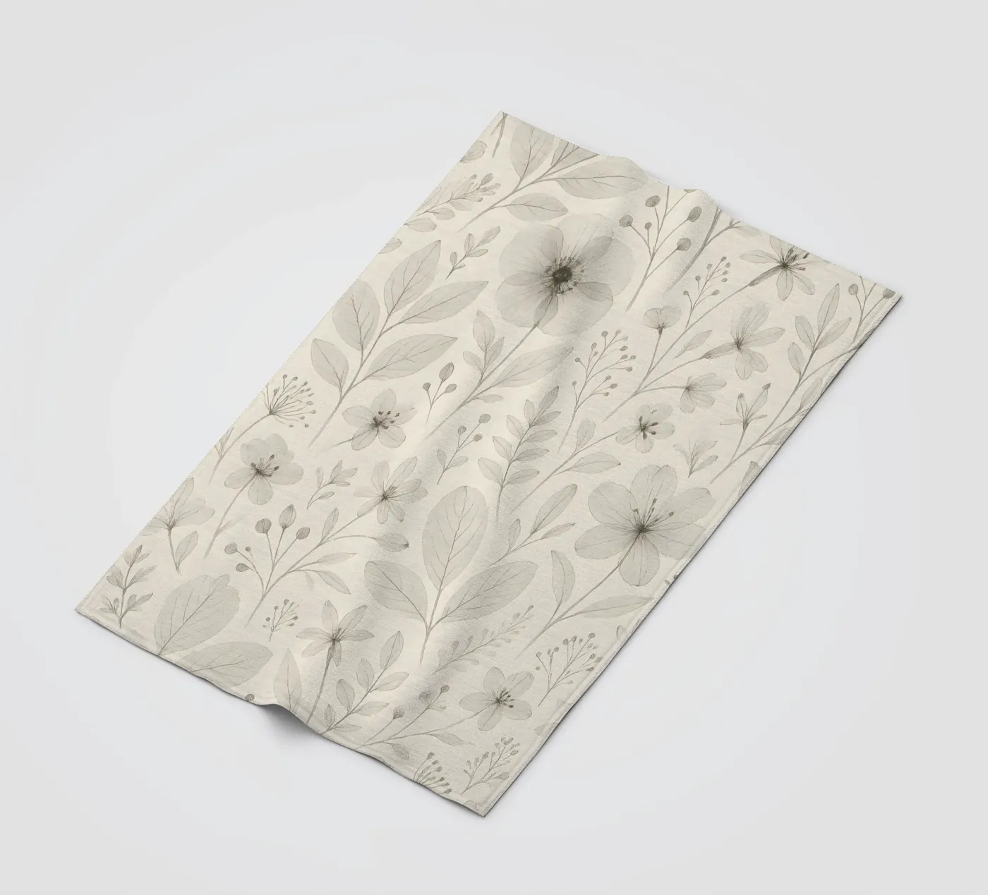 Botanical Pattern plaid polaire de Sunflower Soul Studio