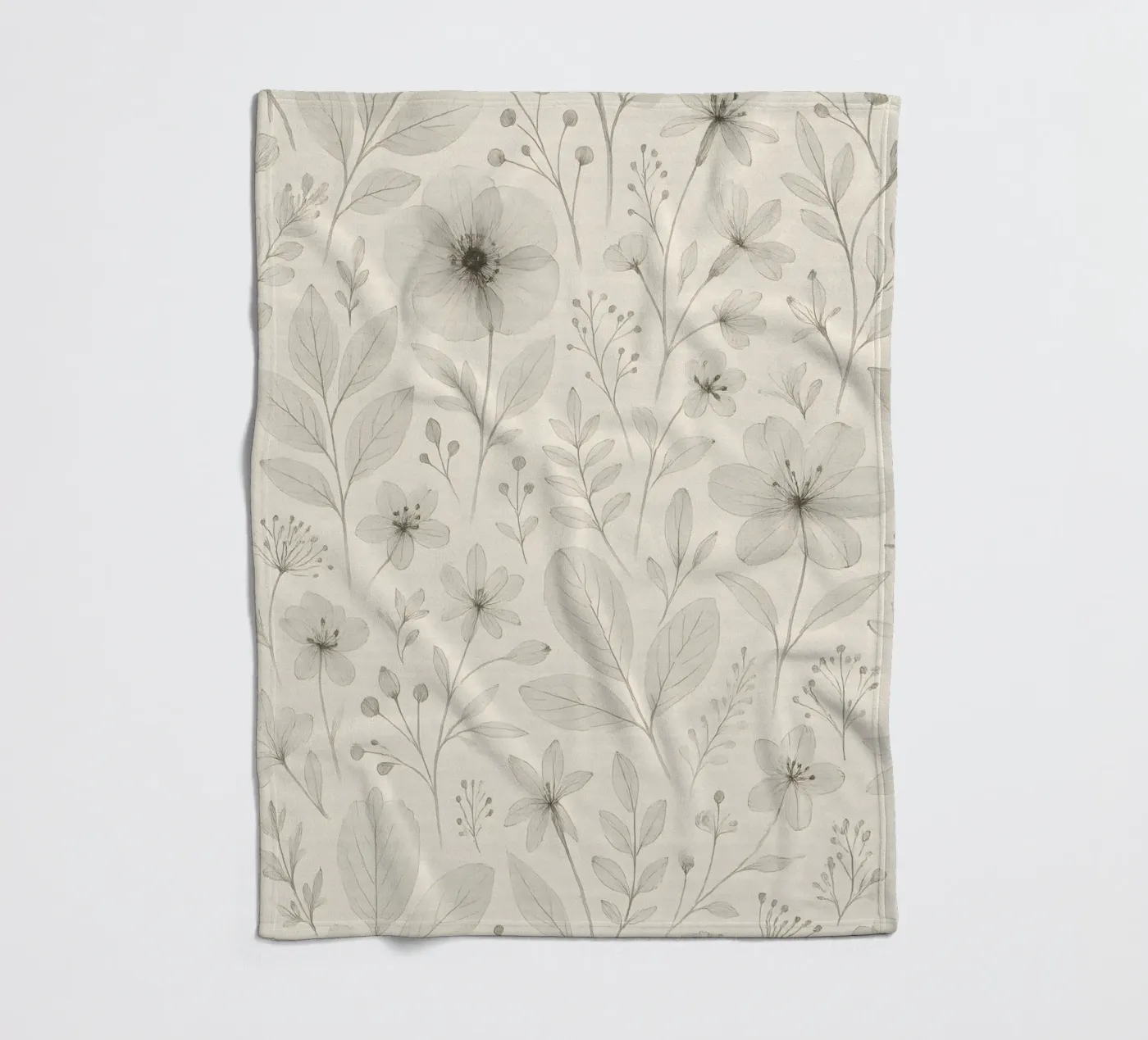 Botanical Pattern plaid polaire de Sunflower Soul Studio