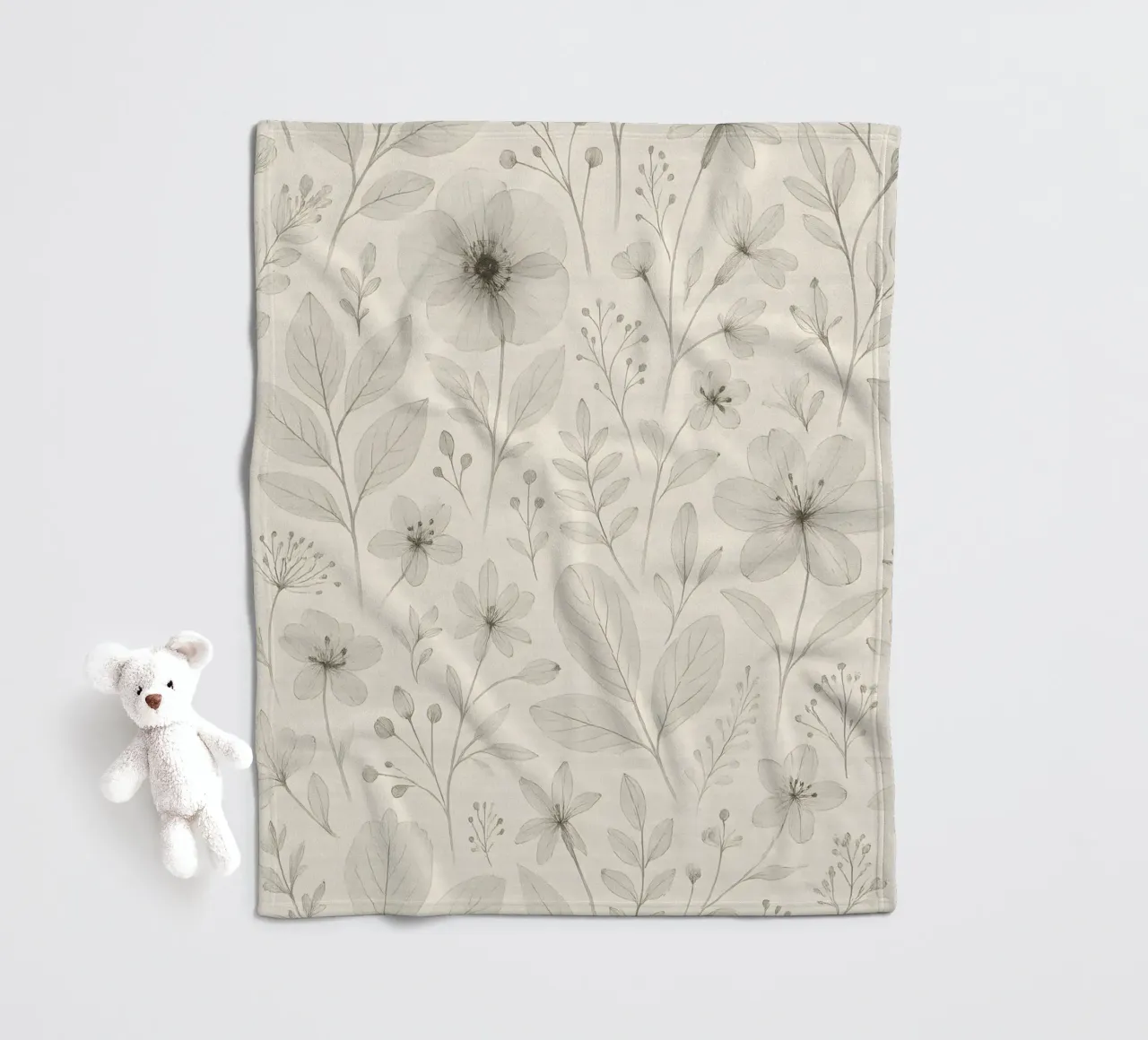 Botanical Pattern Fleecedecke von Sunflower Soul Studio