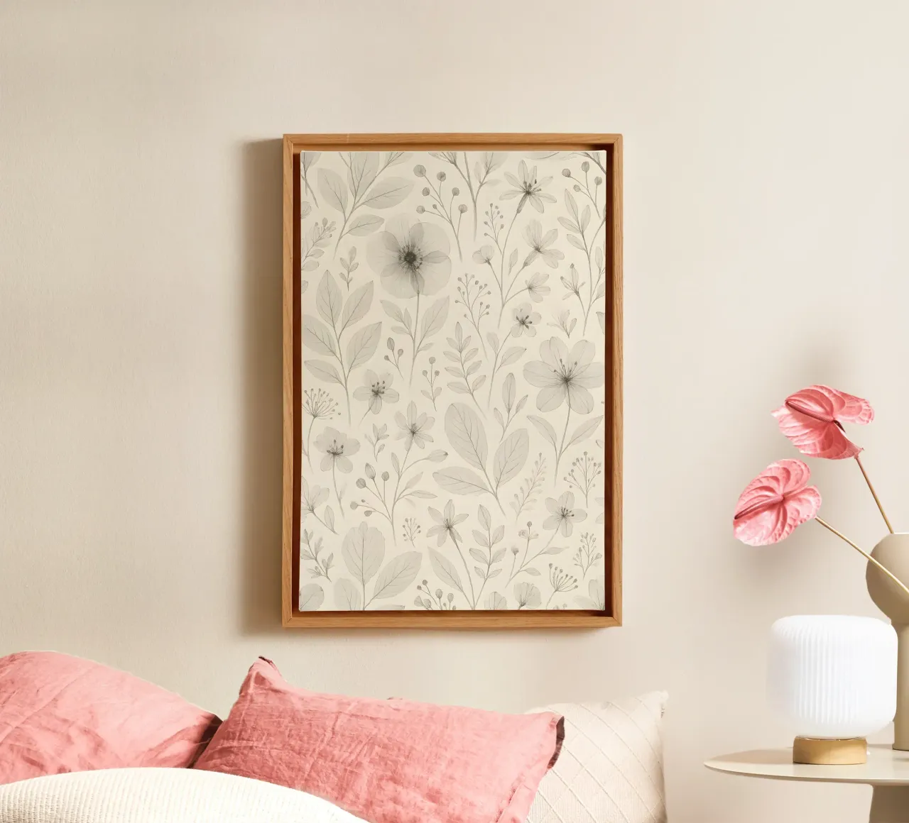 Botanical Pattern canvas by Sunflower Soul Studio