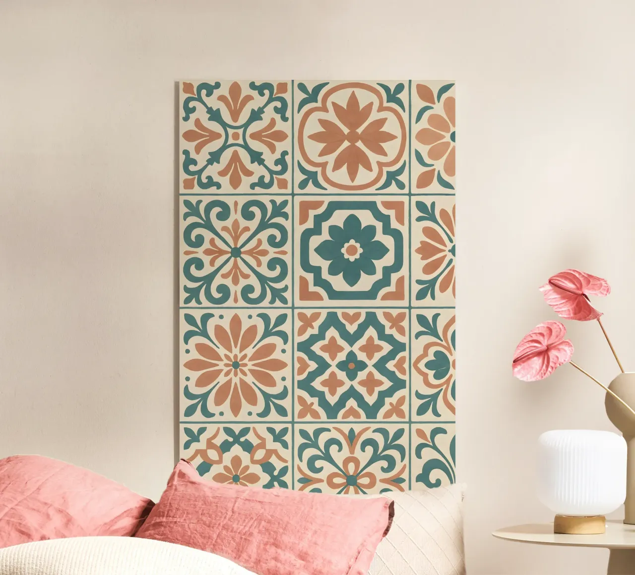 Mediterranean Tiles plexiglass da Sunflower Soul Studio