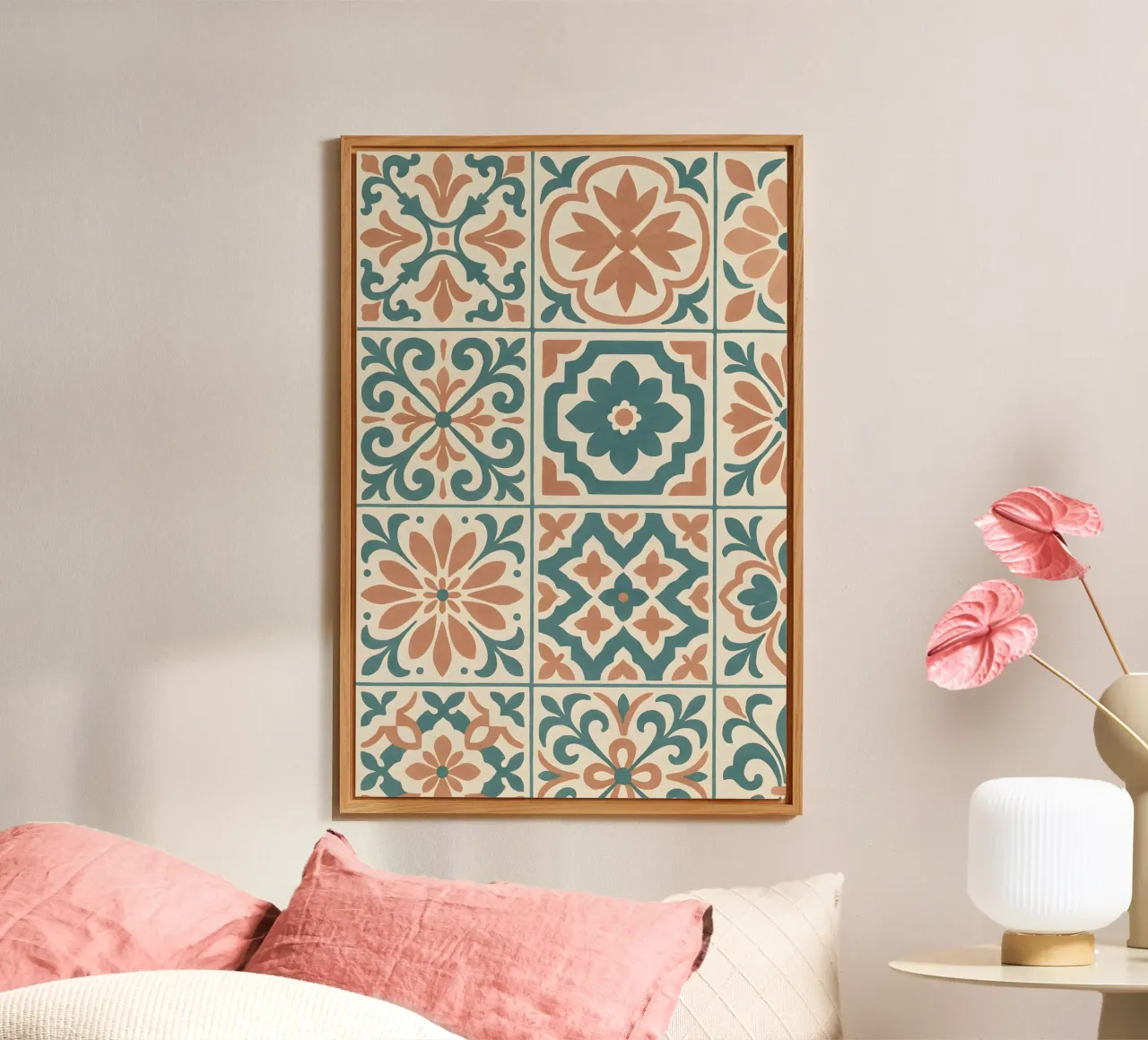 Mediterranean Tiles alluminio dibond da Sunflower Soul Studio