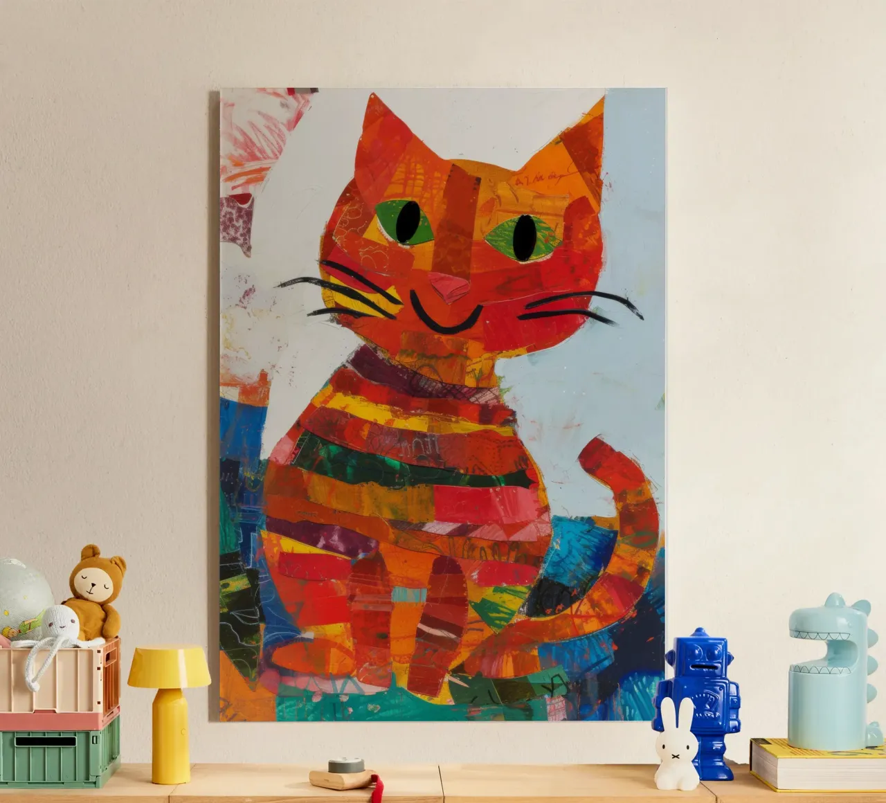 Katzen-collage plexiglass da erdengut