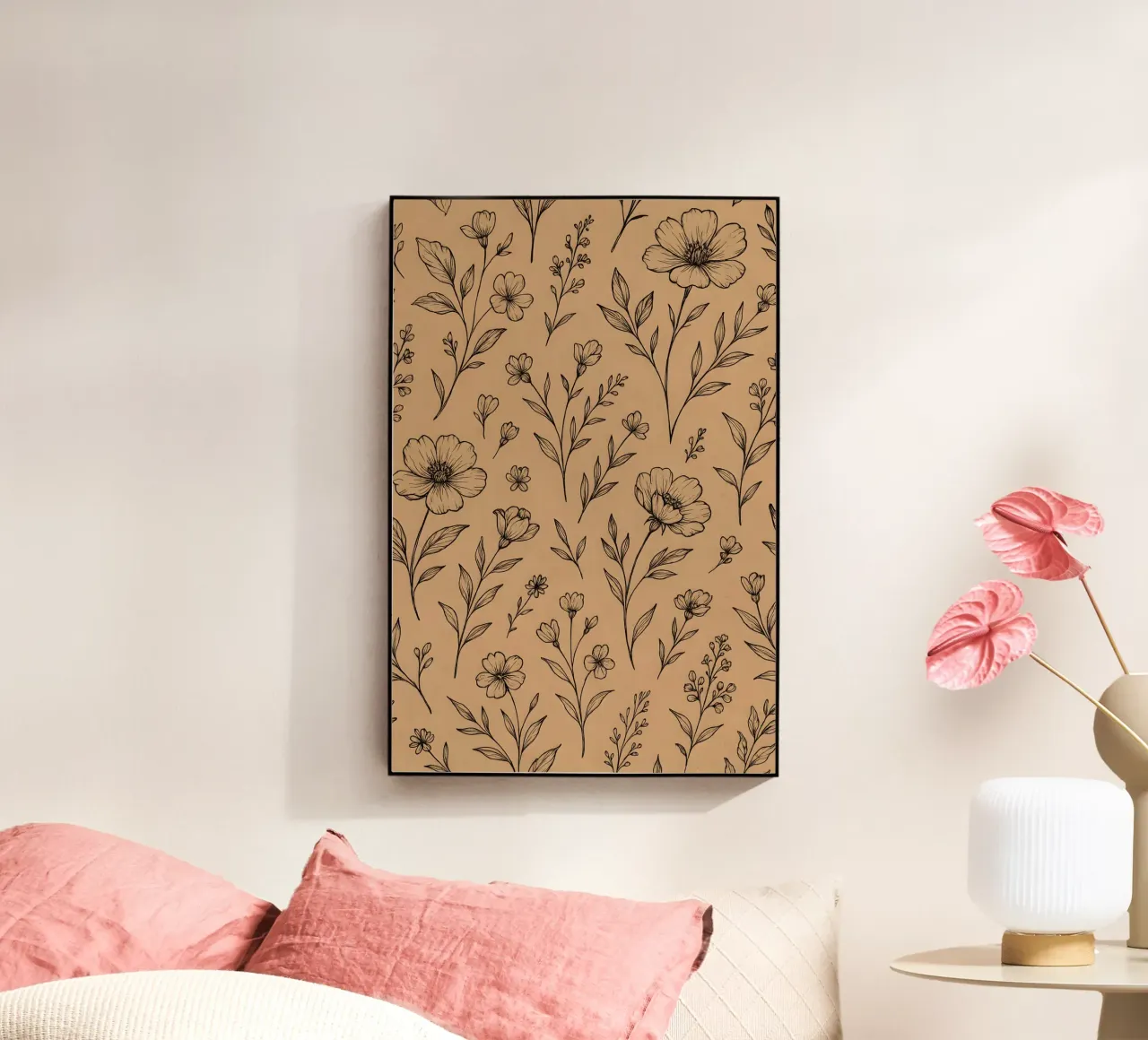 Floral Lines plexiglass da Sunflower Soul Studio