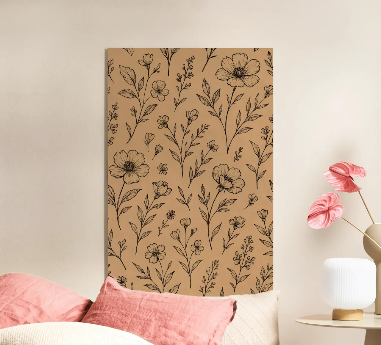 Floral Lines plexiglass da Sunflower Soul Studio