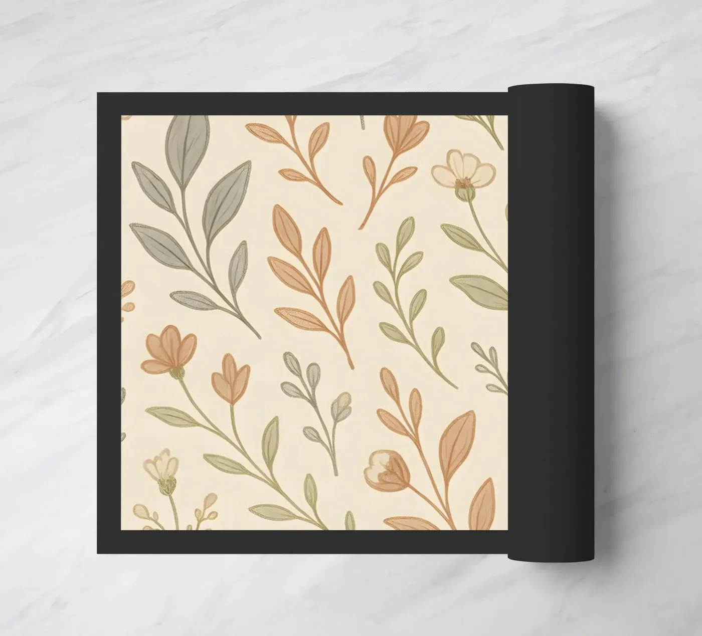 Muted Botanicals doormat by Sunflower Soul Studio