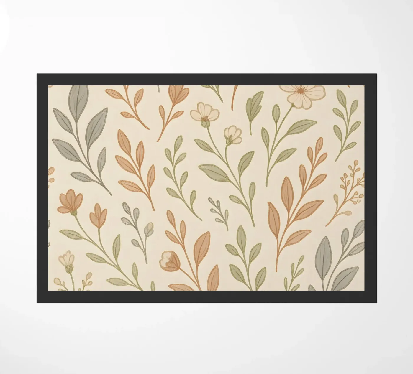 Muted Botanicals doormat by Sunflower Soul Studio