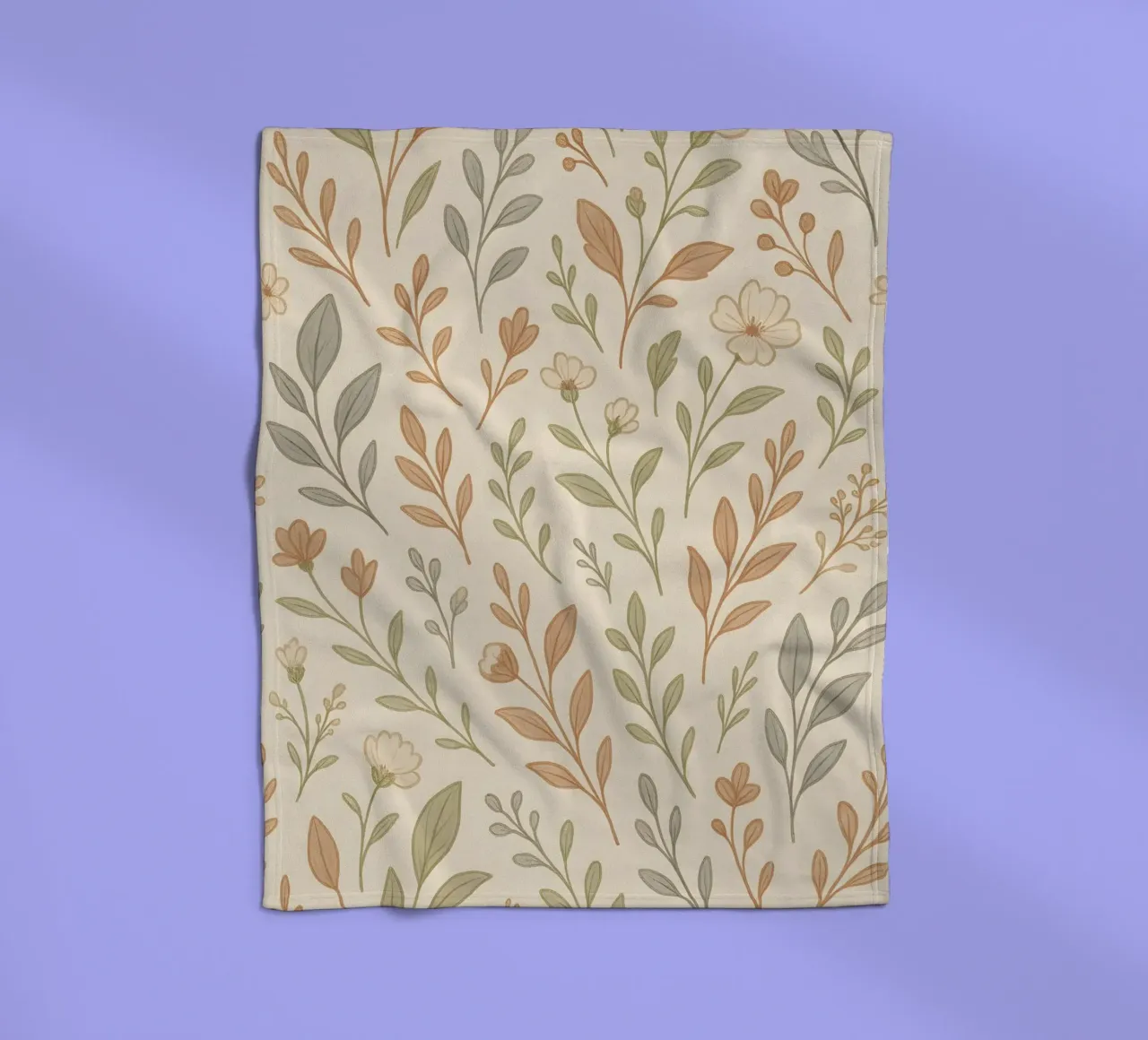 Muted Botanicals coperta in pile da Sunflower Soul Studio