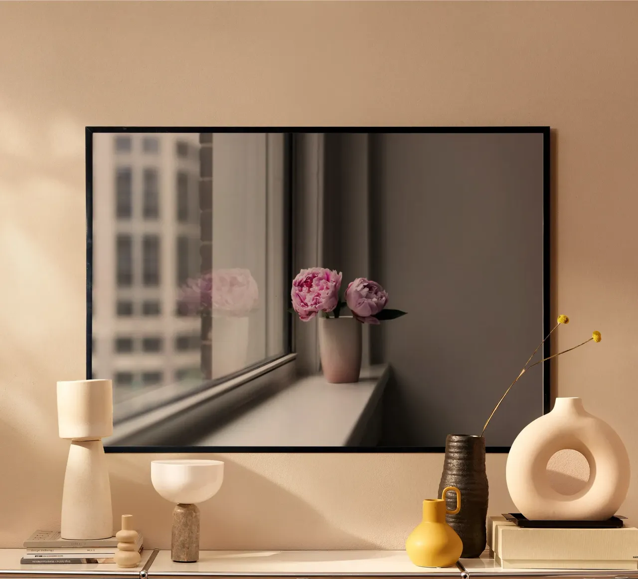 Peonie rosa poster da PhotoVibe Decor
