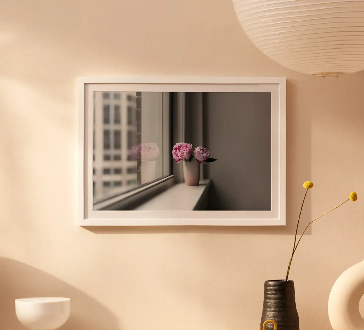 Peonie rosa poster da PhotoVibe Decor