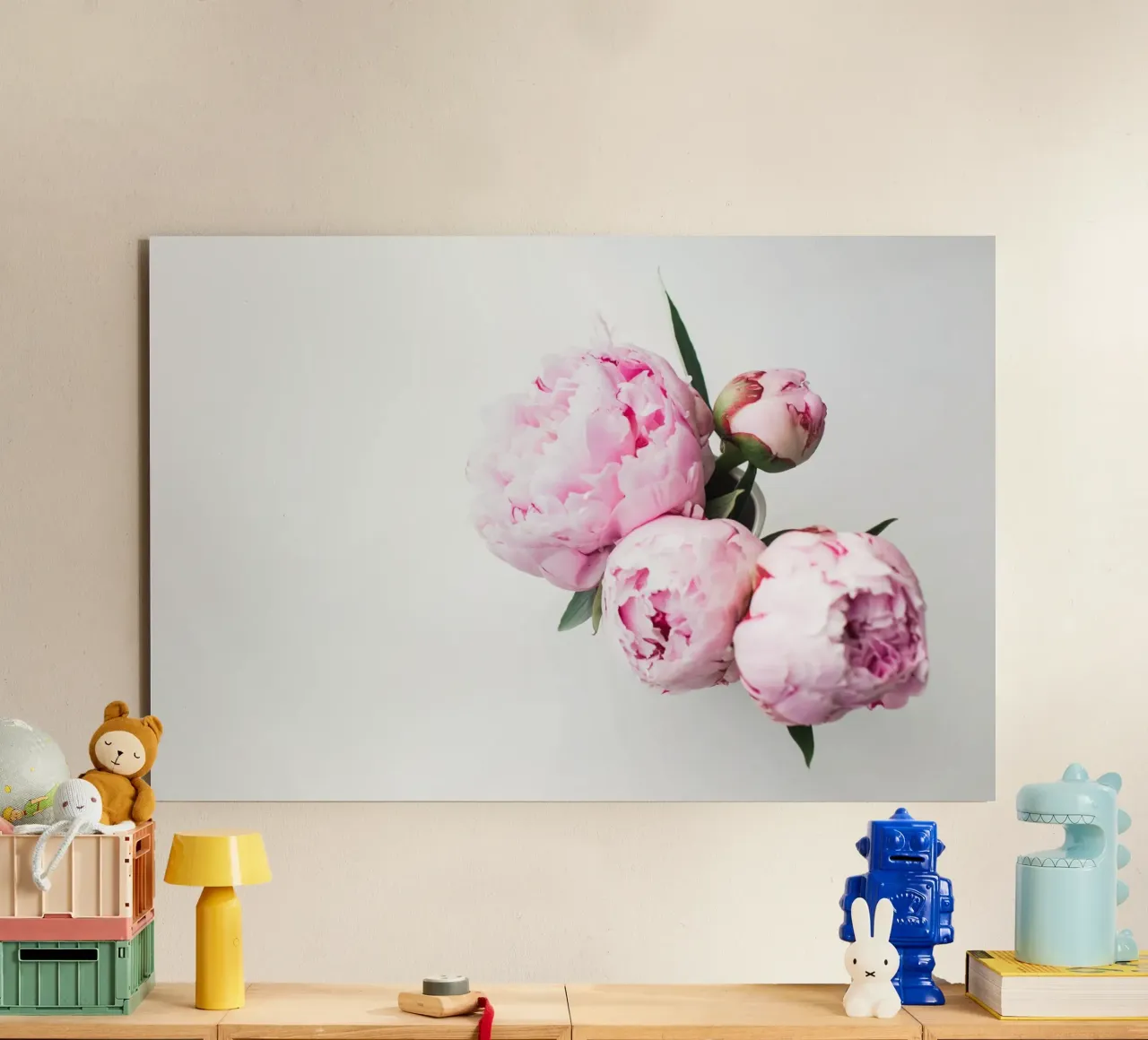 Peonie rosa alluminio dibond da PhotoVibe Decor
