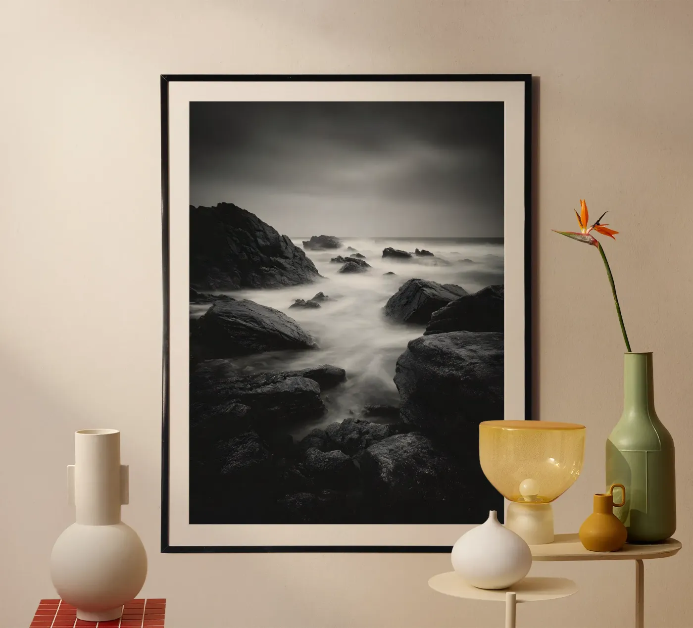 Ocean Waves poster van Mononoir