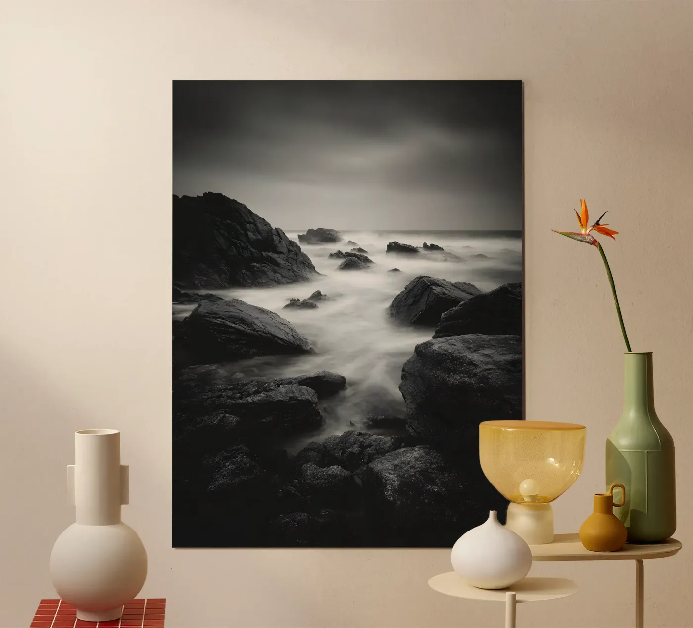 Ocean Waves poster van Mononoir