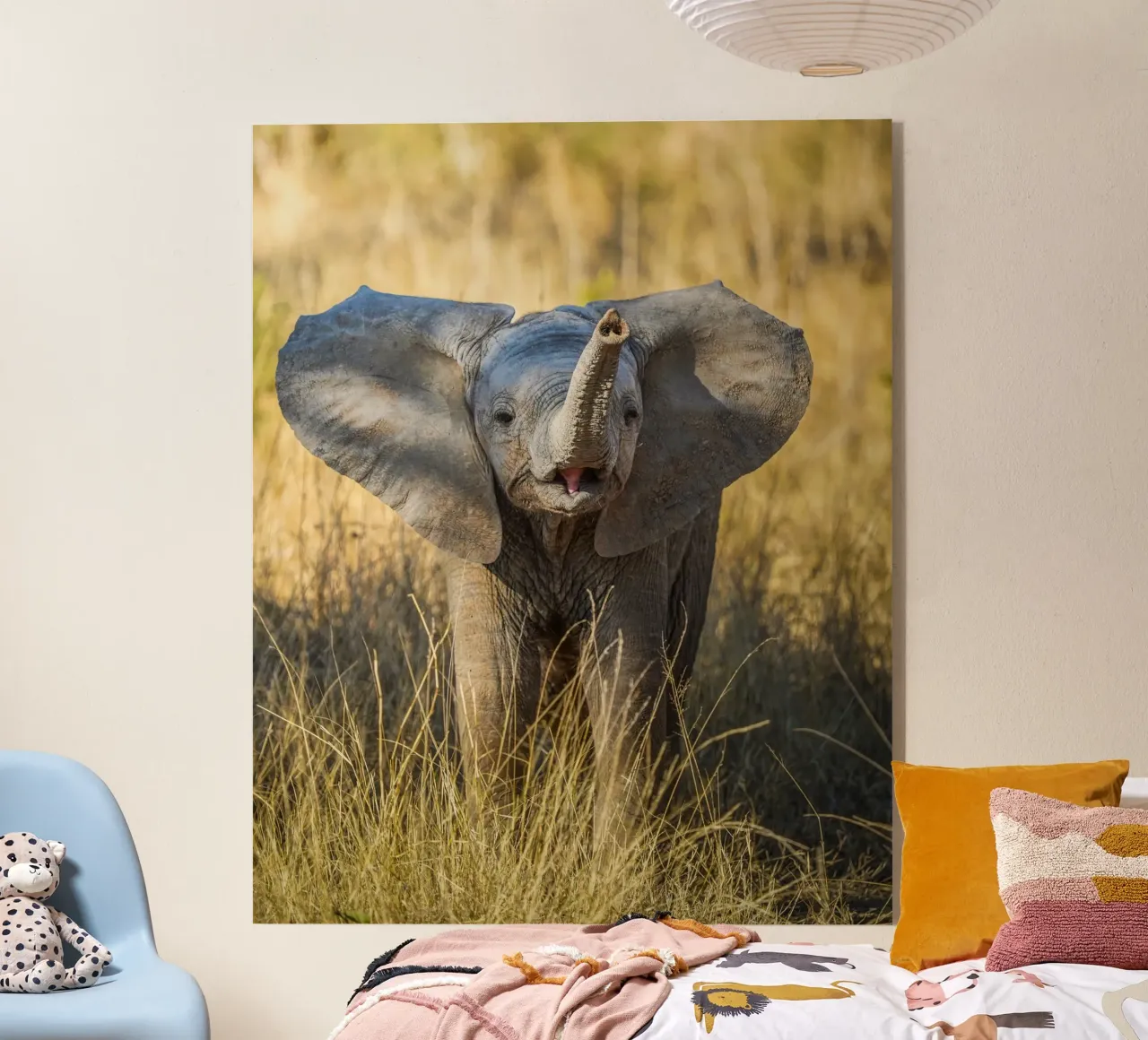 Giovane elefante plexiglass da Tom's Wildlife