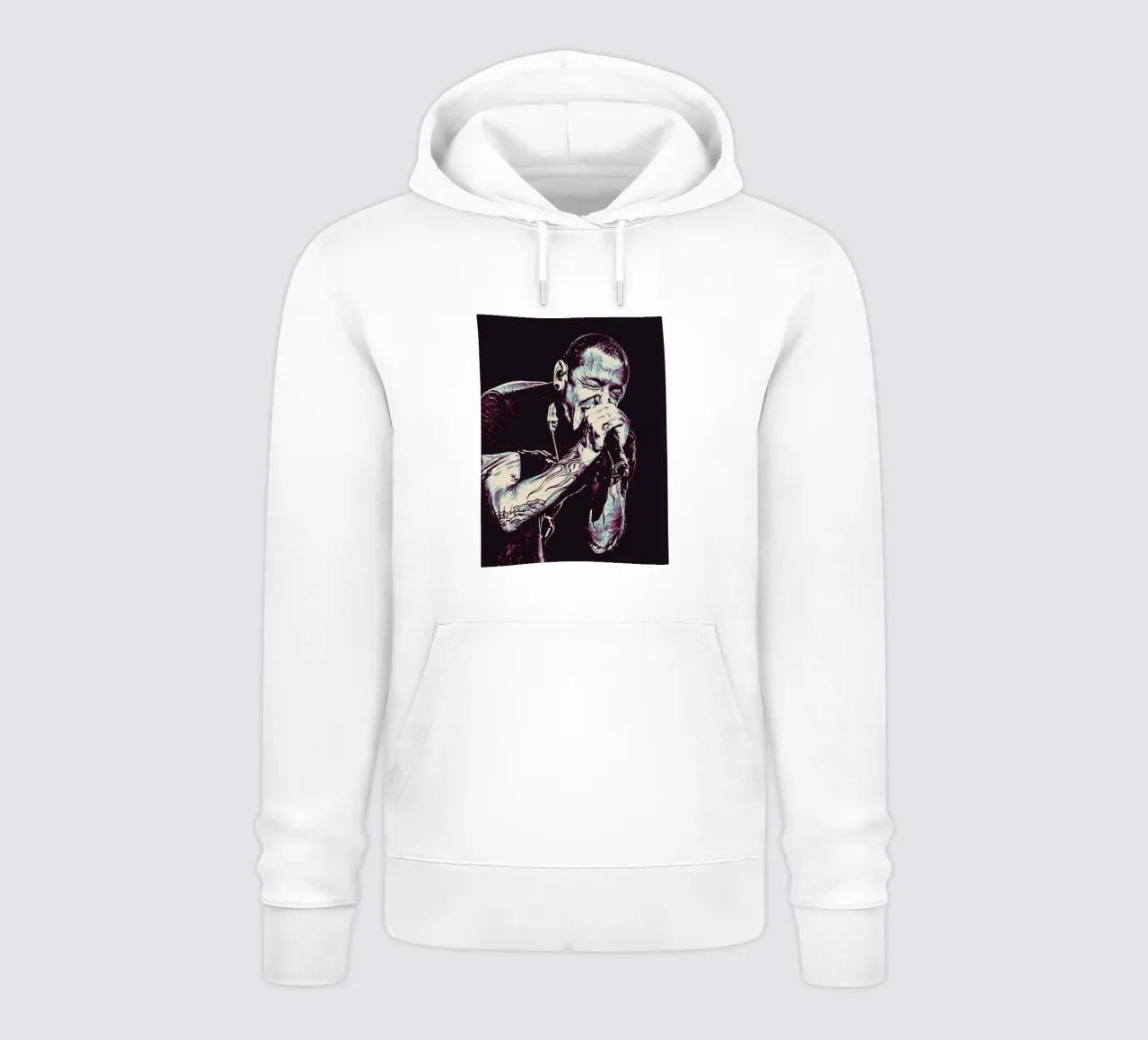 chester bennington scream 3 art felpa con cappuccio da music soul