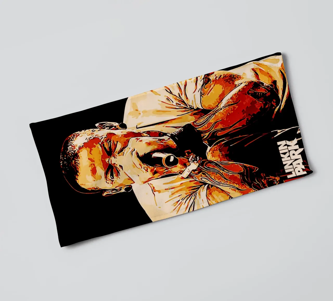 chester bennington scream 2 art asciugamano da bagno da music soul