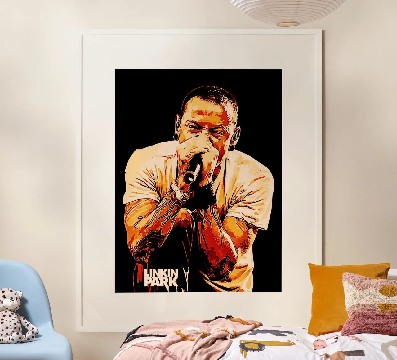 chester bennington scream 2 art carta hahnemühle da music soul