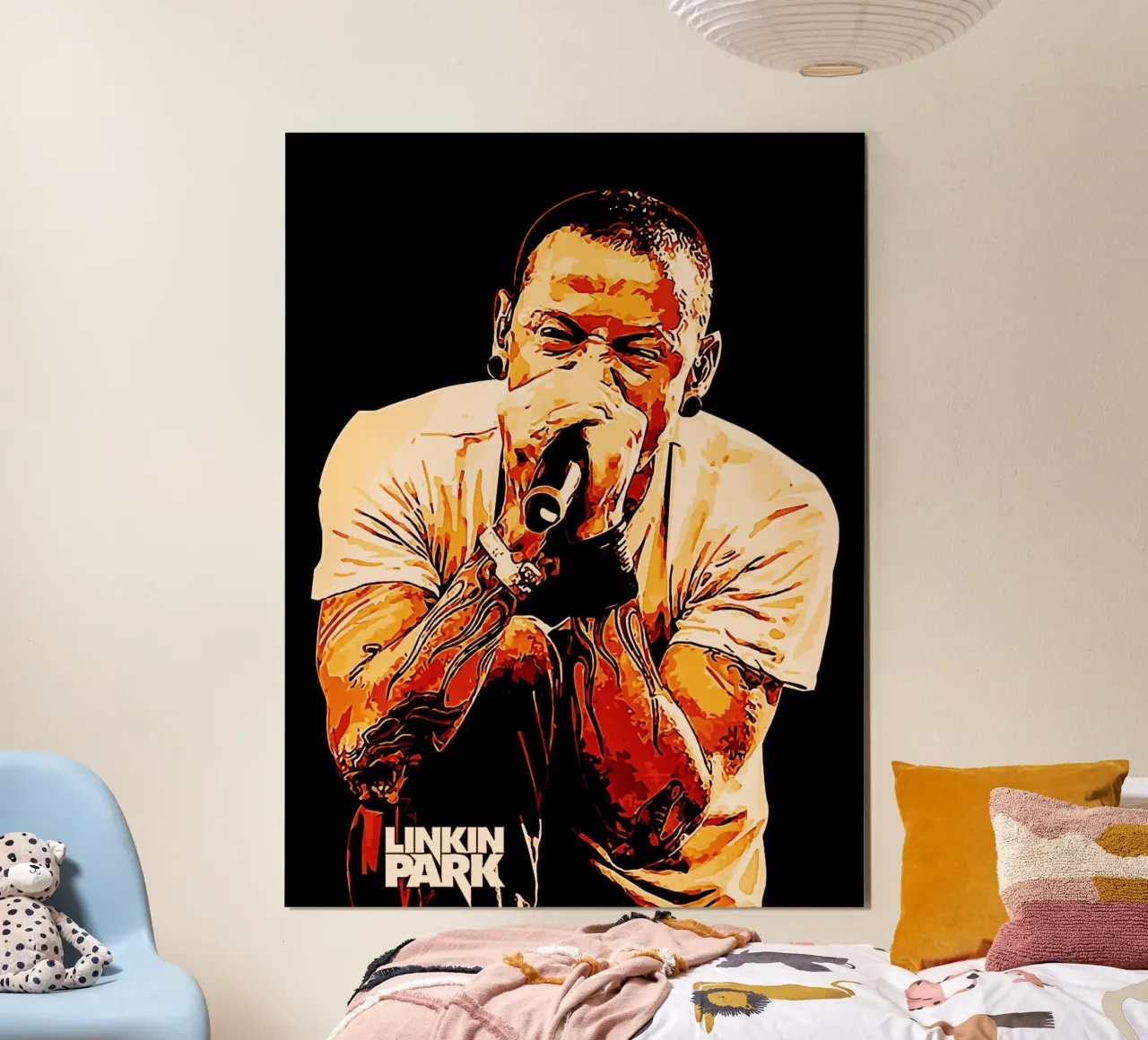 chester bennington scream 2 art carta hahnemühle da music soul