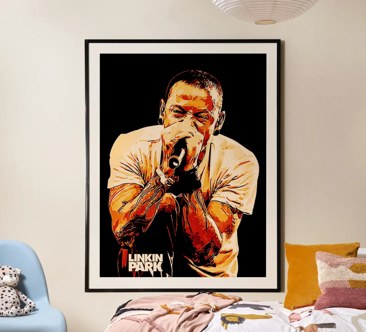 chester bennington scream 2 art carta hahnemühle da music soul