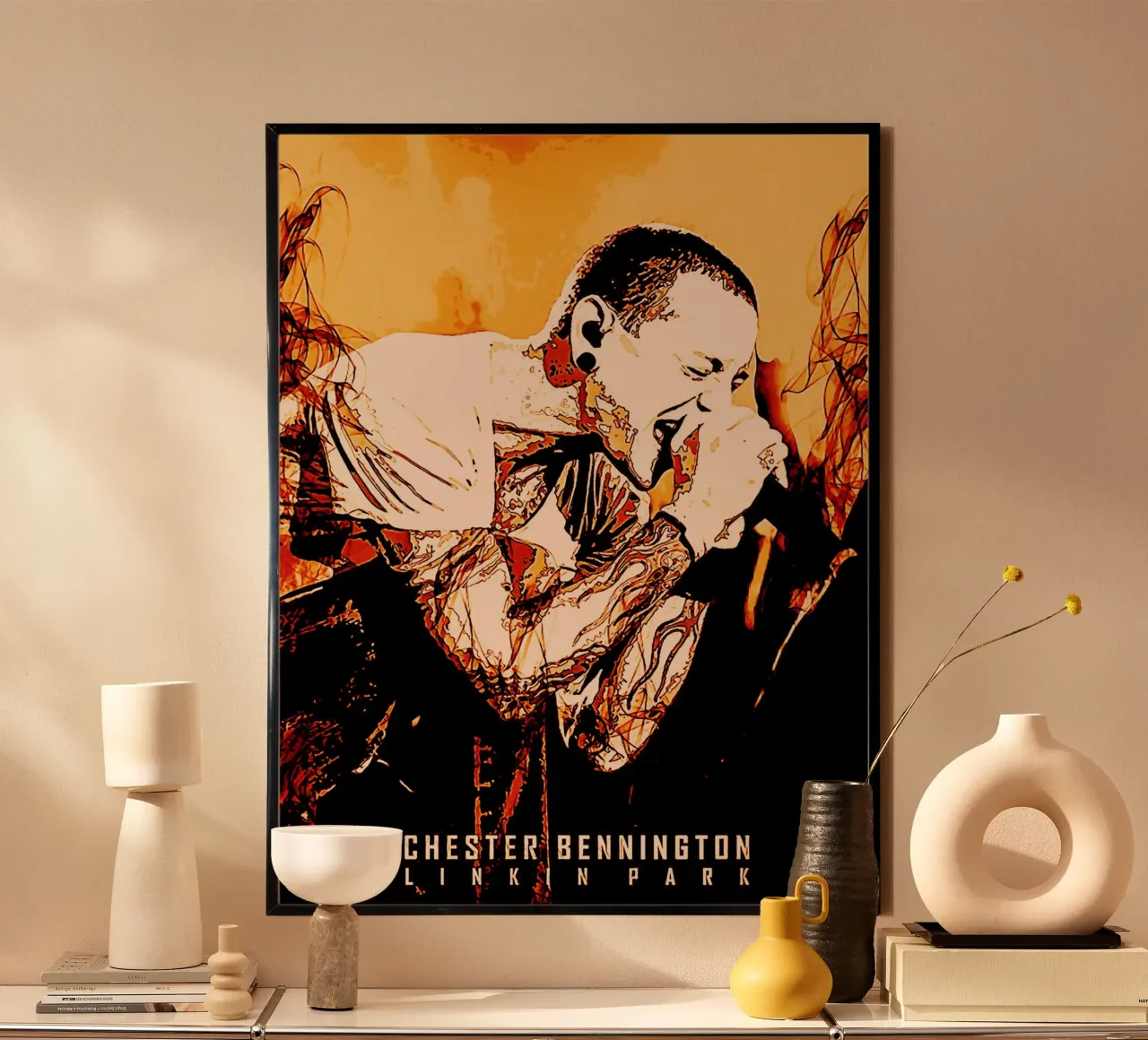 chester bennington scream 1 art carta hahnemühle da music soul