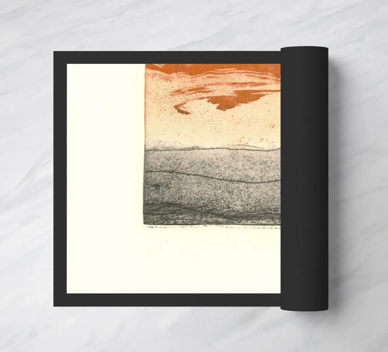 sky texture gradient doormat by Histrol