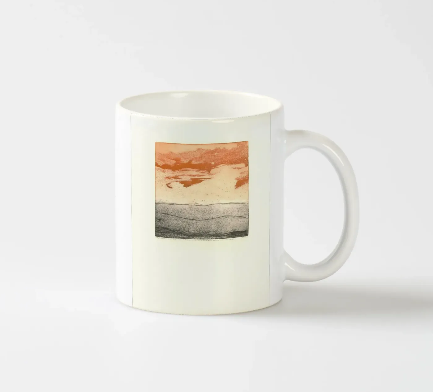 sky texture gradient ceramic mug by Histrol