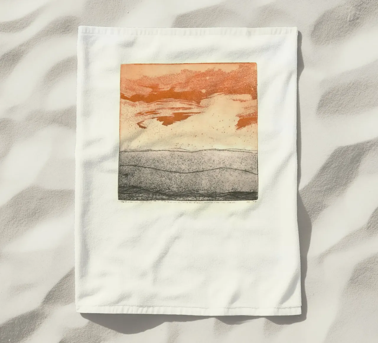 sky texture gradient beach towel by Histrol