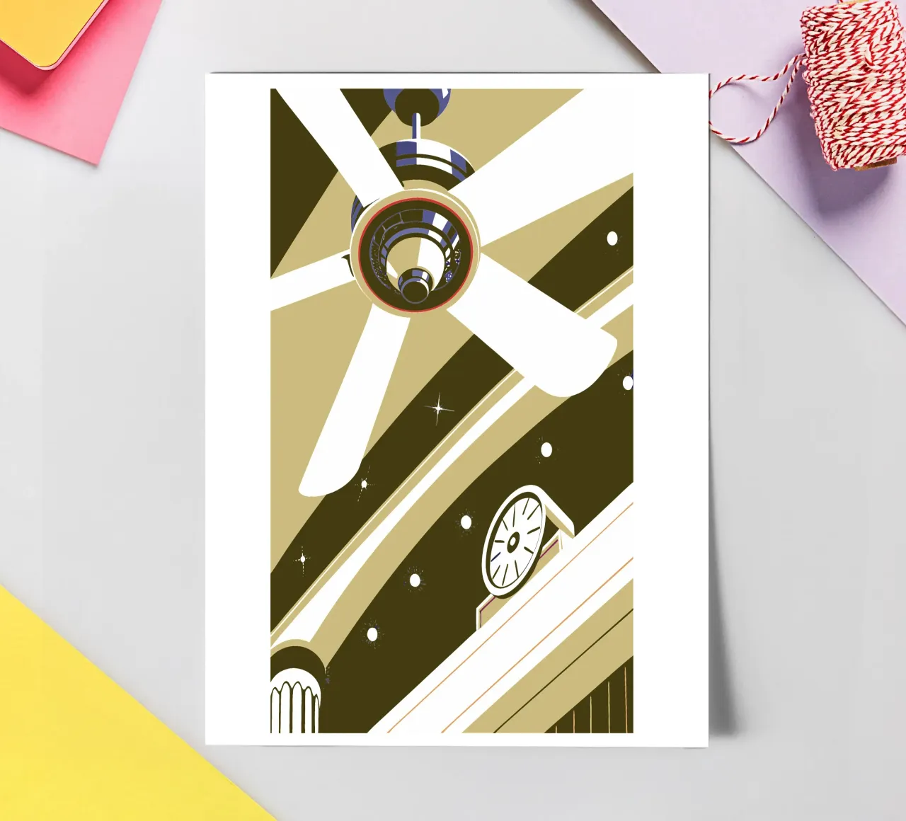 Fan and Clock sticker sheet by STORE PRESENCE