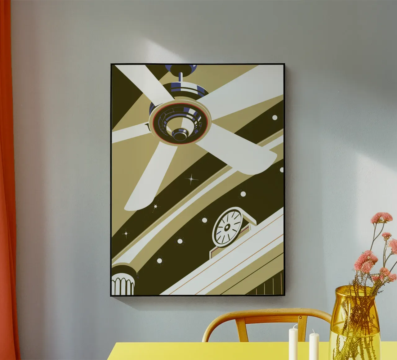 Ventilatore e orologio plexiglass da STORE PRESENCE