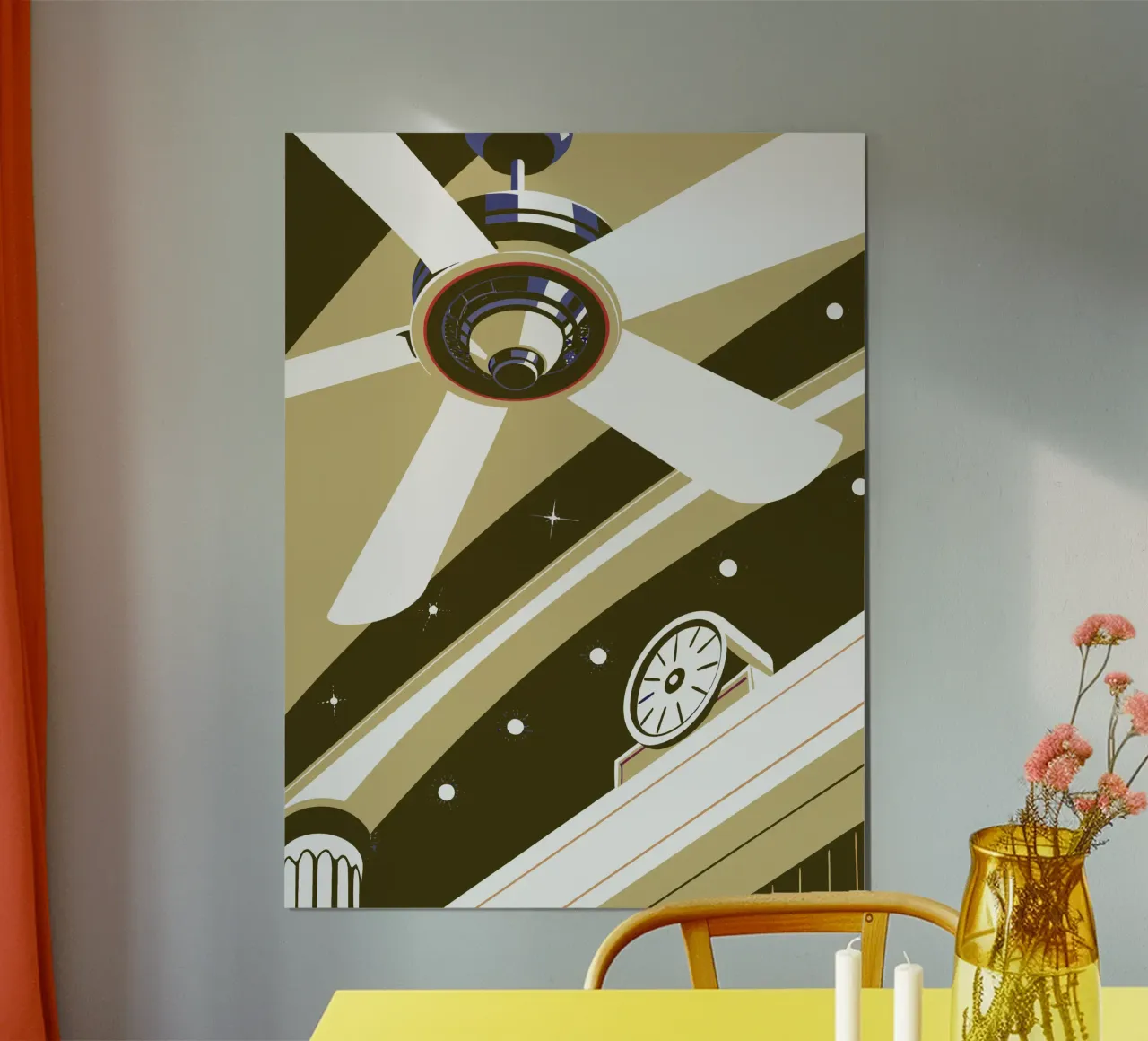 Fan and Clock hahnemühle by STORE PRESENCE