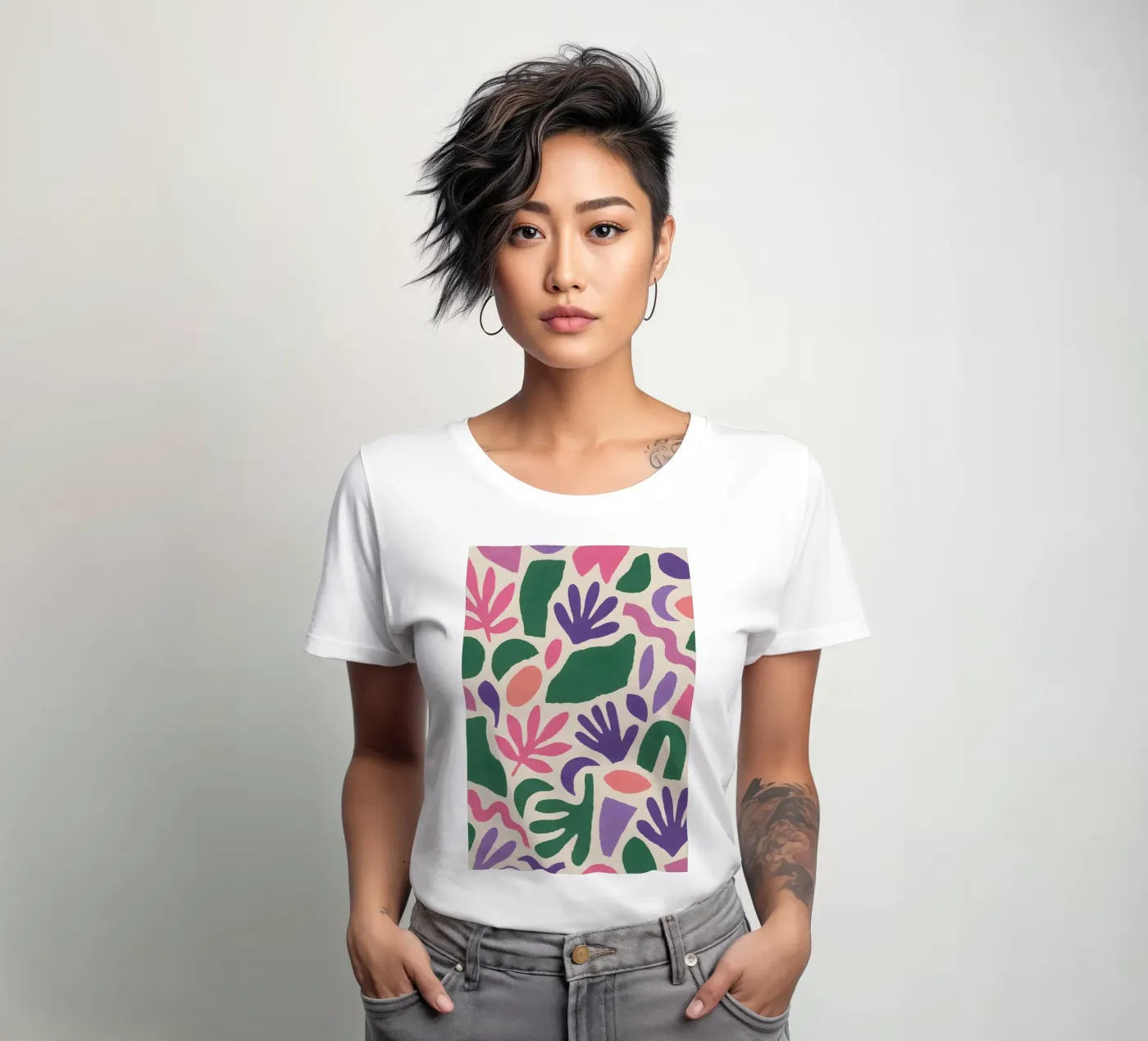 Abstract Pattern t-shirt da donna da Sunflower Soul Studio