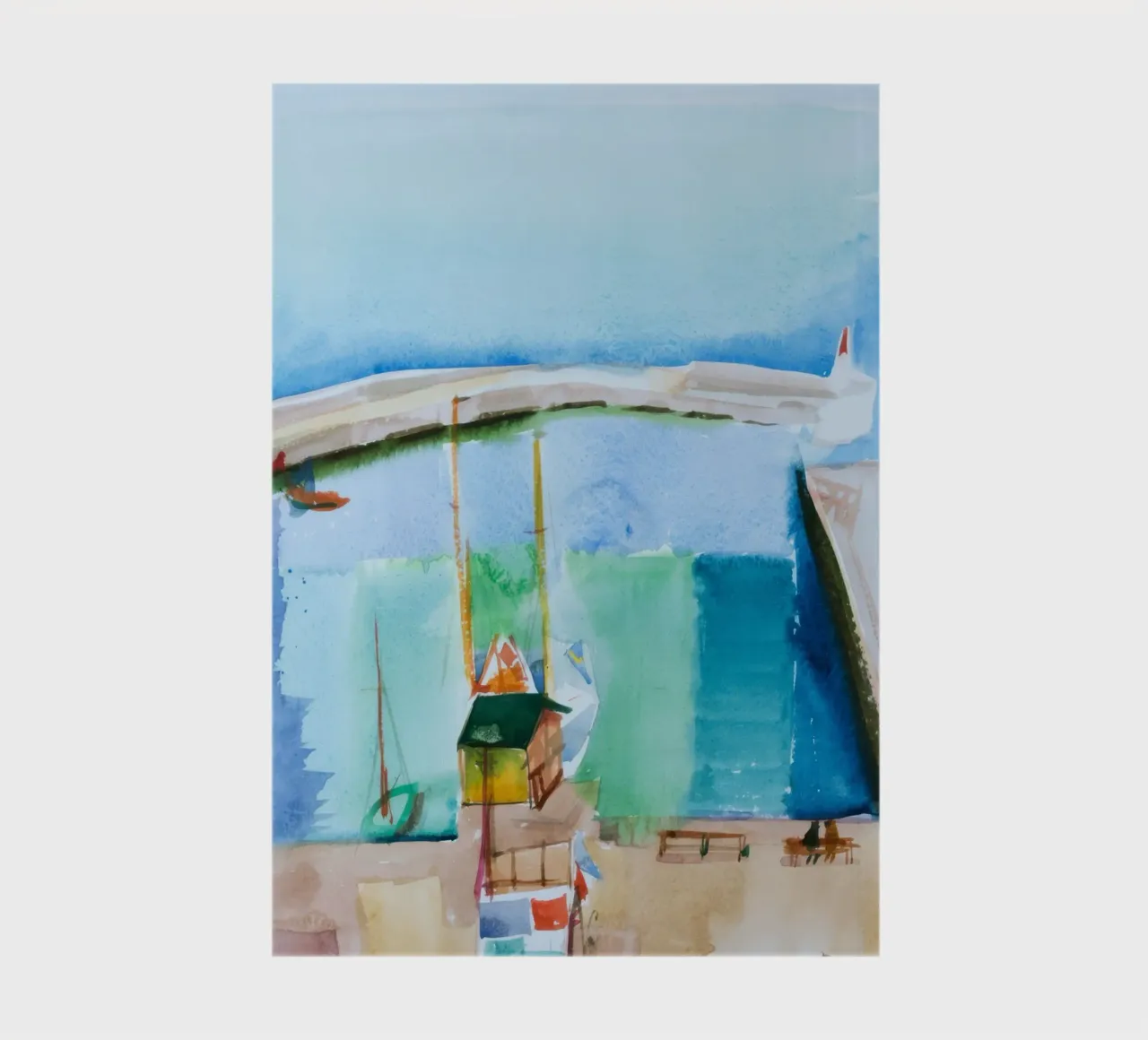 sailboats ocean notebook by Histrol