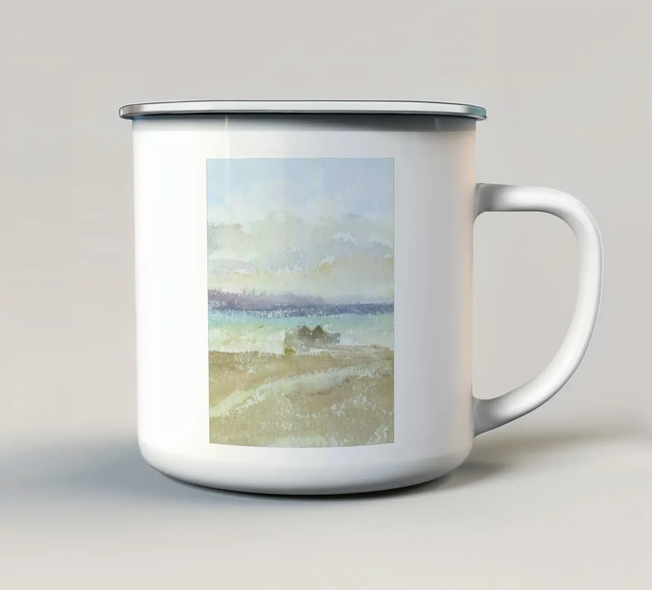 seascape distant tazza in smalto da Histrol