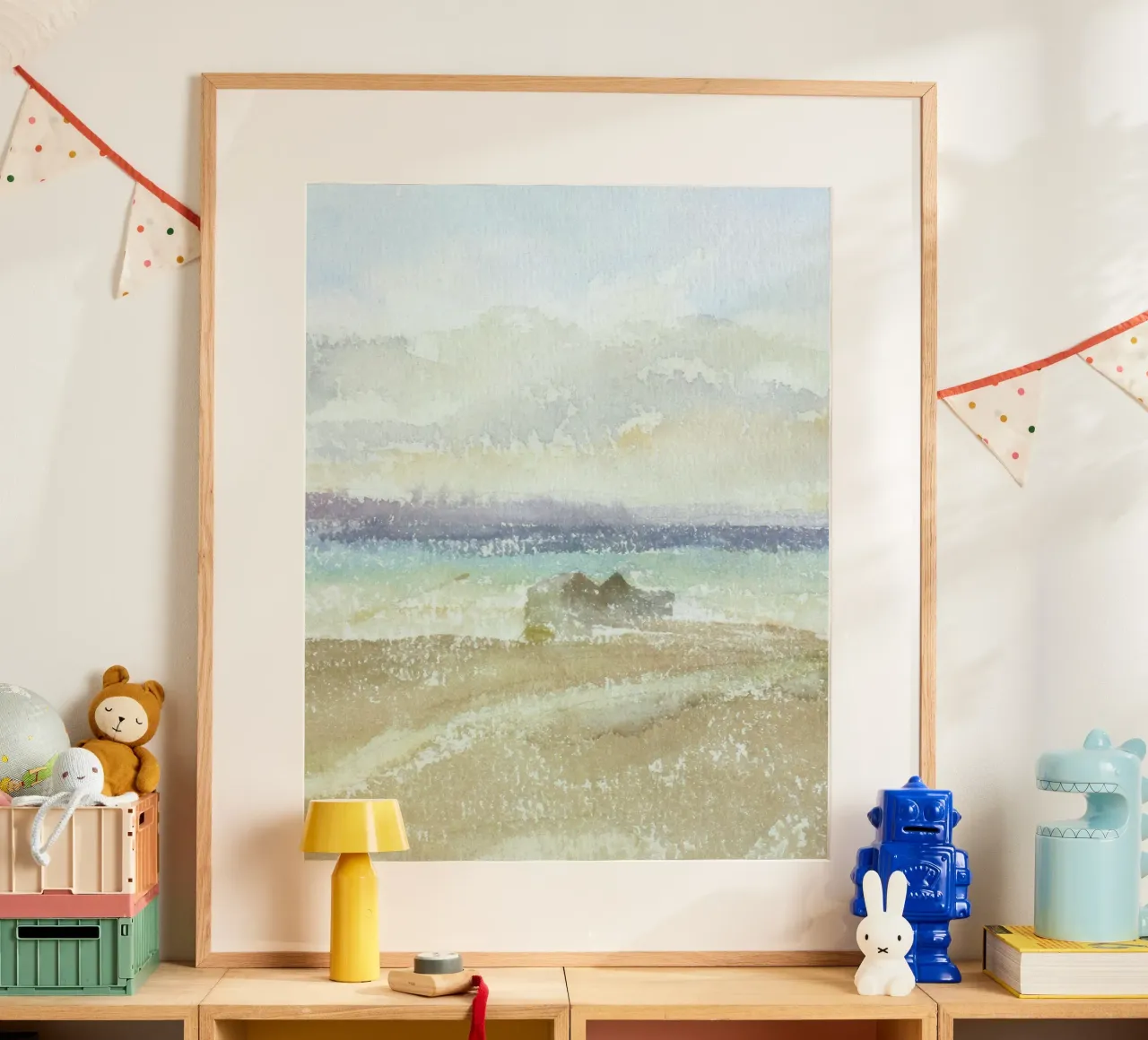 seascape distant poster con telaio in alluminio da Histrol