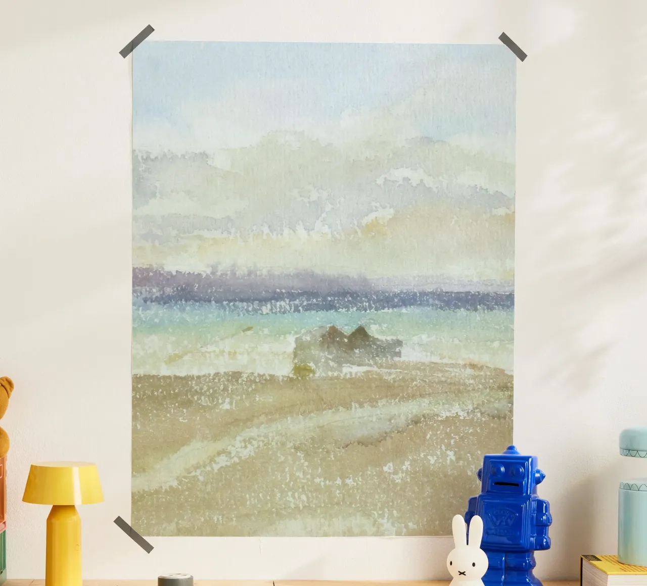 seascape distant poster con telaio in alluminio da Histrol