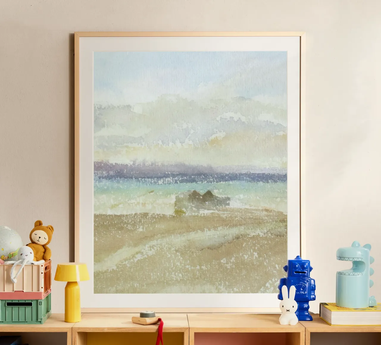 seascape distant poster con telaio in alluminio da Histrol